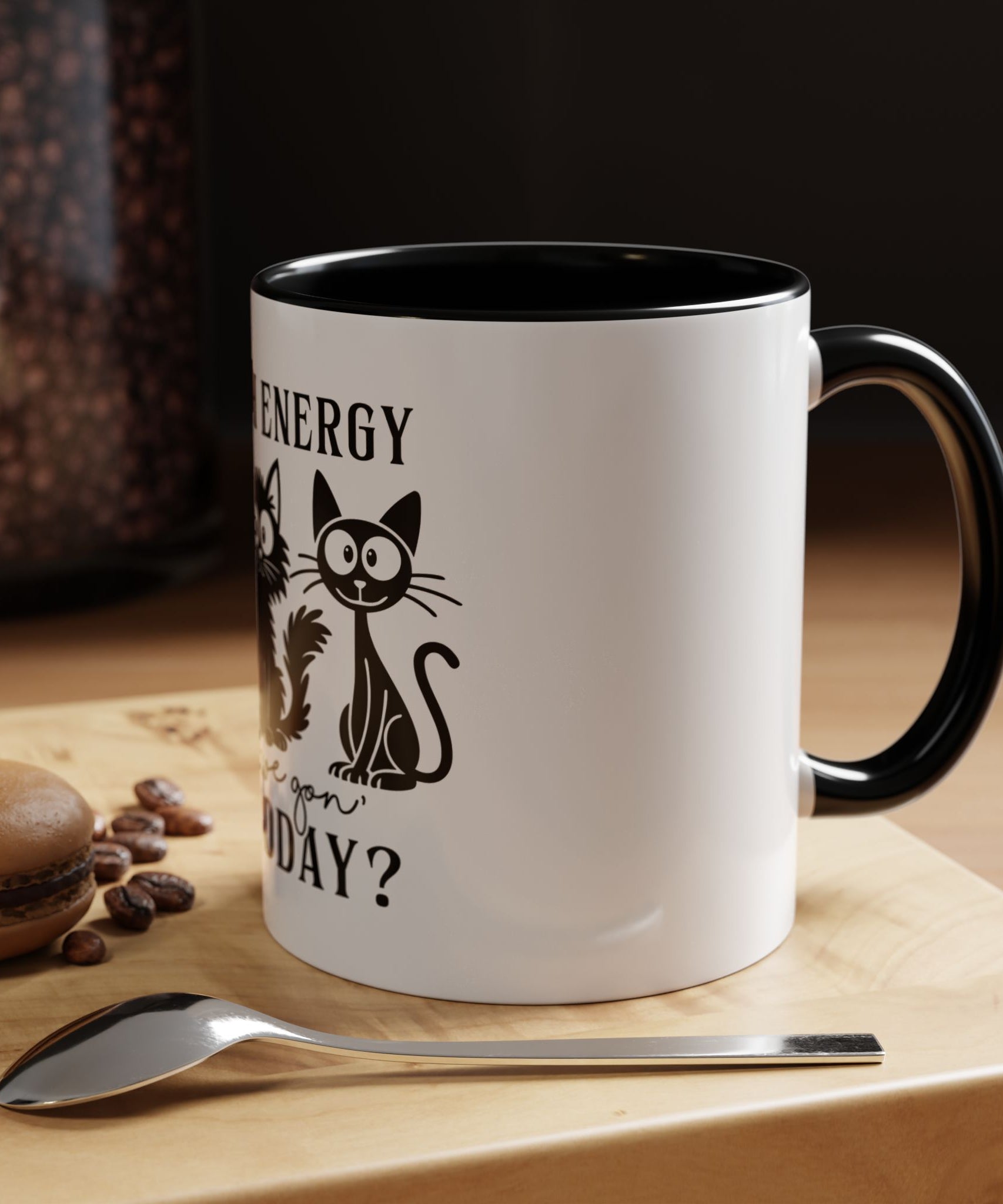 Quirky Cat Coffee Mug, Fun Kitty Mug for Cat Lovers, Gift for Pet Owners, Unique Cat-Themed Drinkware, Cute Cat Lover Present