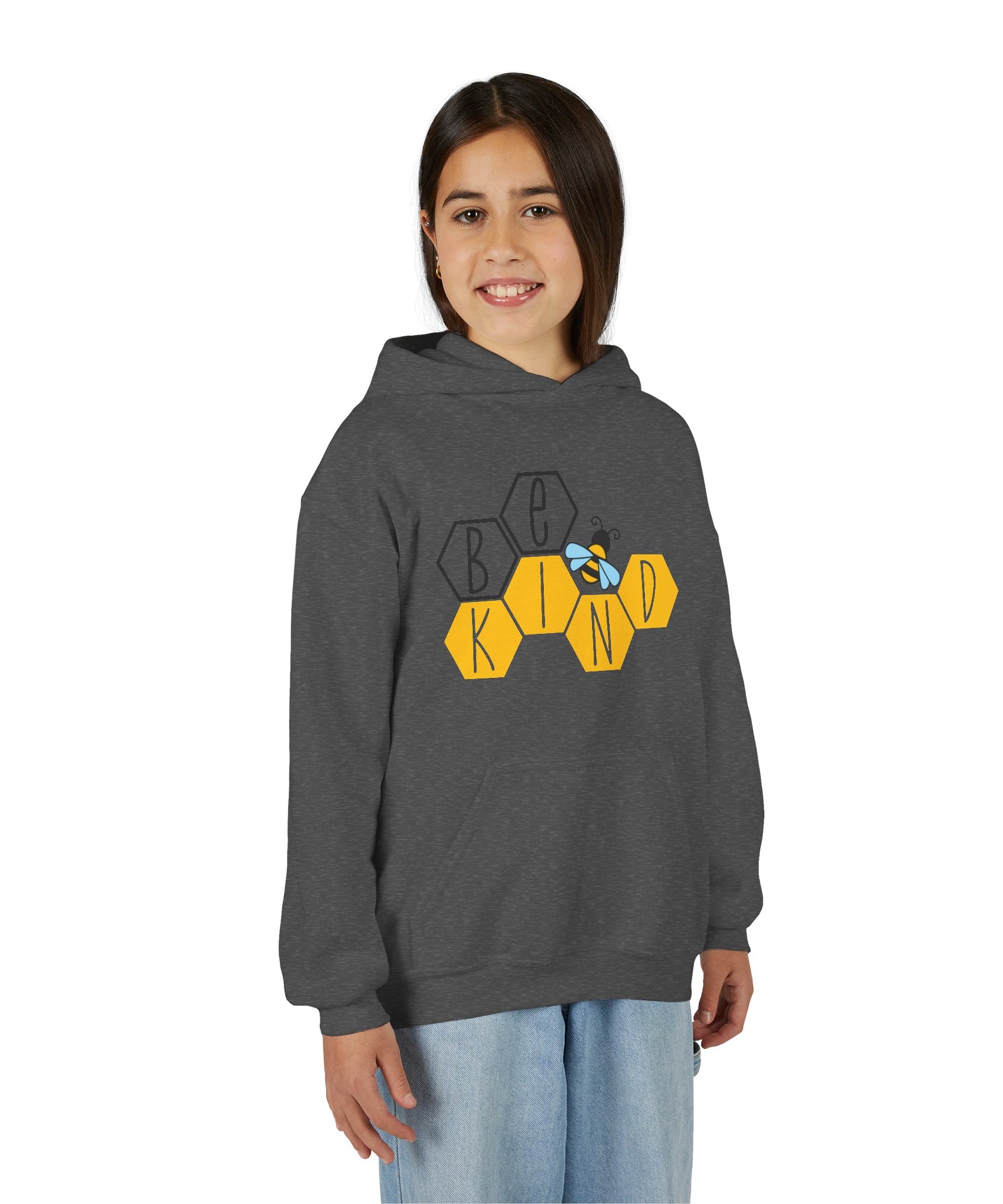 Unisex Kids Hoodie – Bee Kind & Cozy