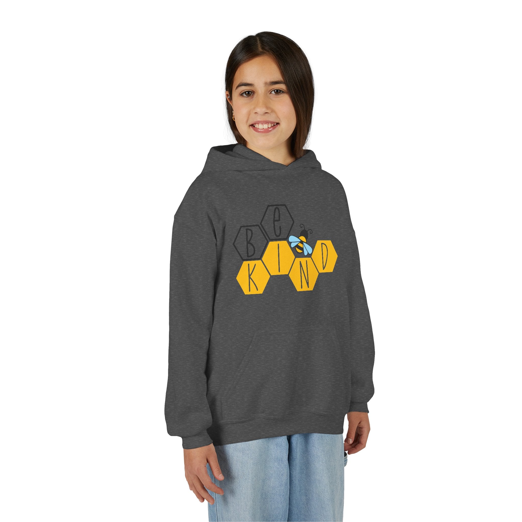 Unisex Kids Hoodie – Bee Kind & Cozy