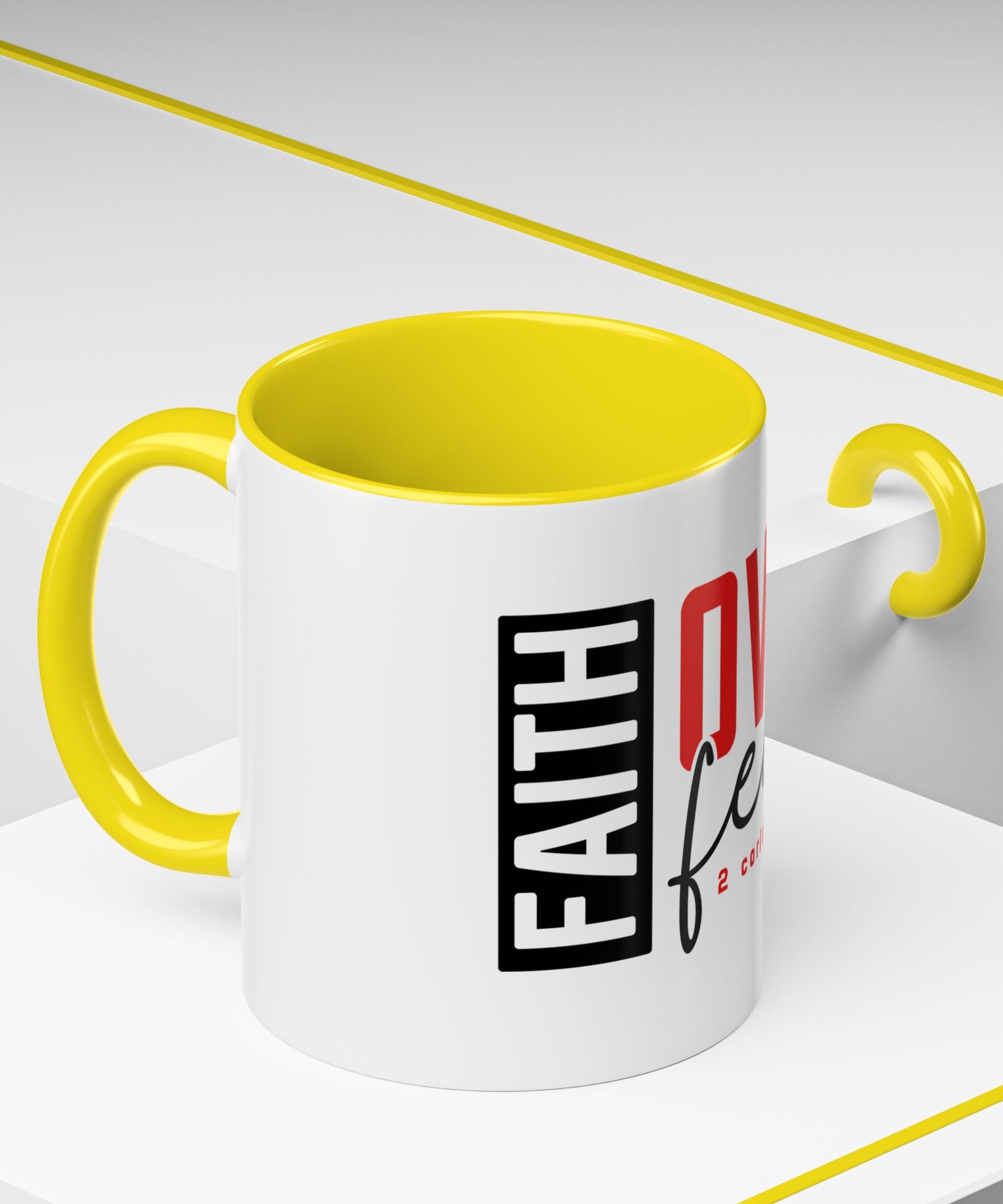 Faith Scripture Accent Coffee Mug | Gallory Hive