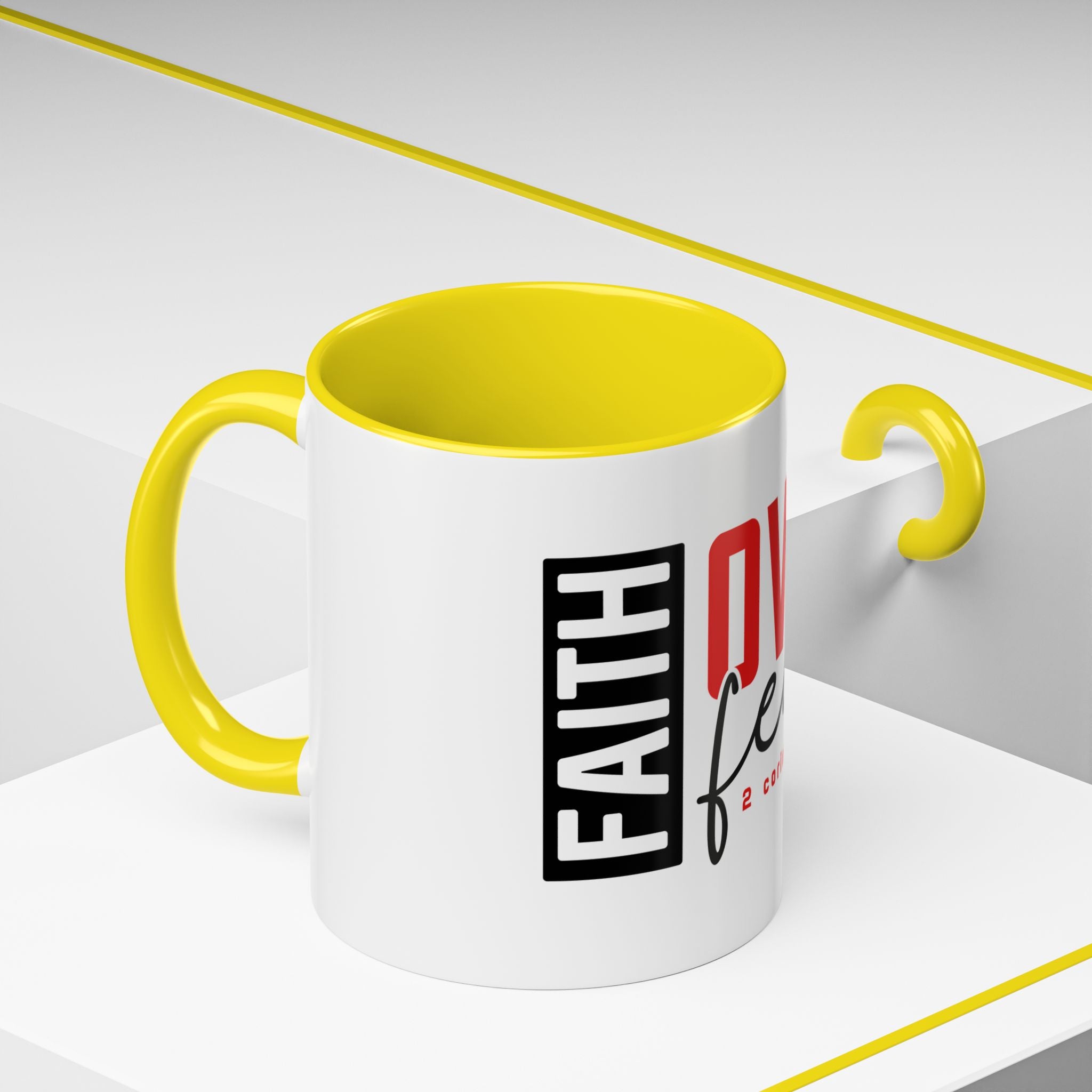 Faith Scripture Accent Coffee Mug | Gallory Hive