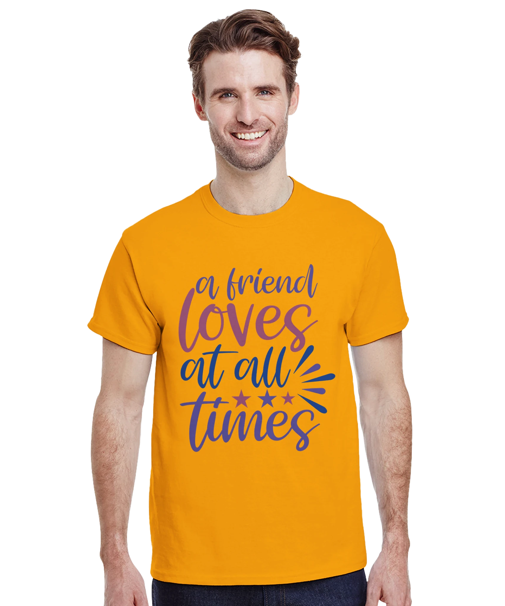 A Friend Loves Always – Unisex Minimalist Tee | Gallory hive