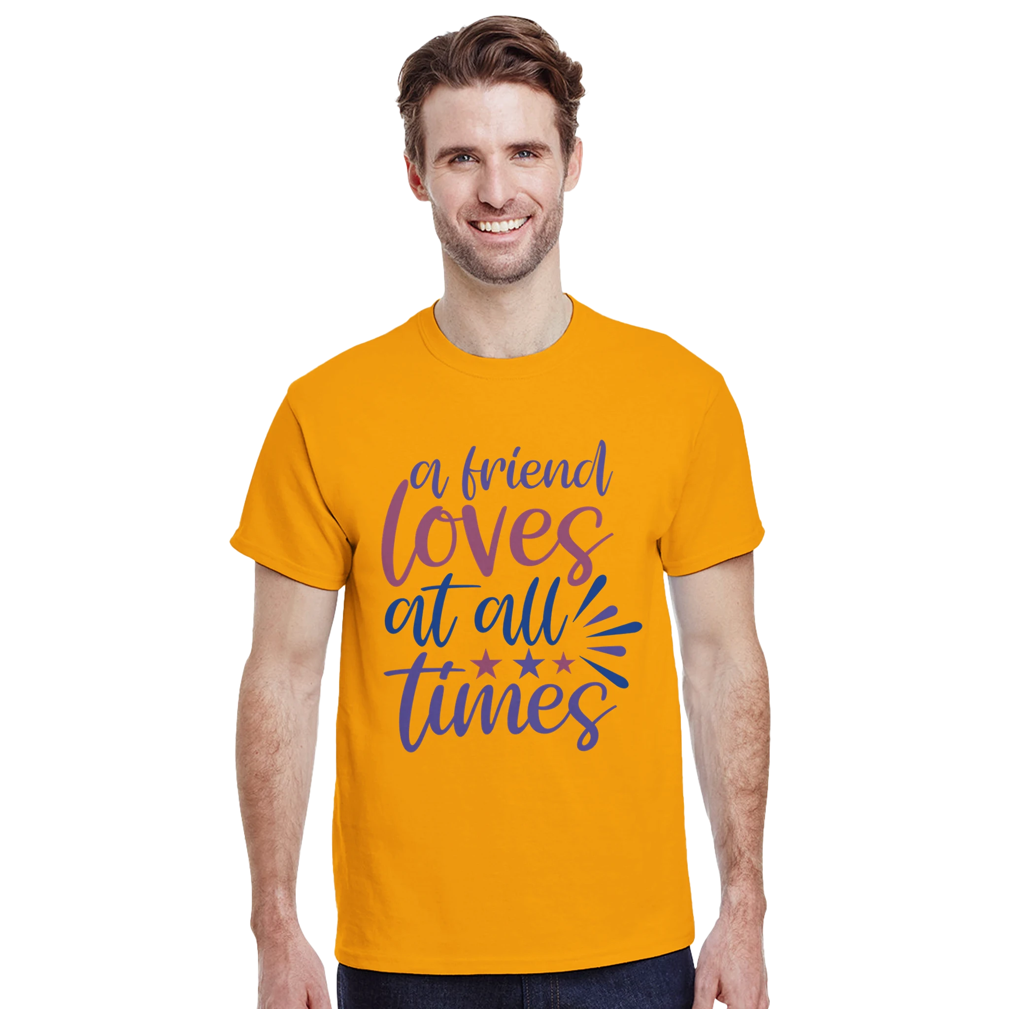 A Friend Loves Always – Unisex Minimalist Tee | Gallory hive