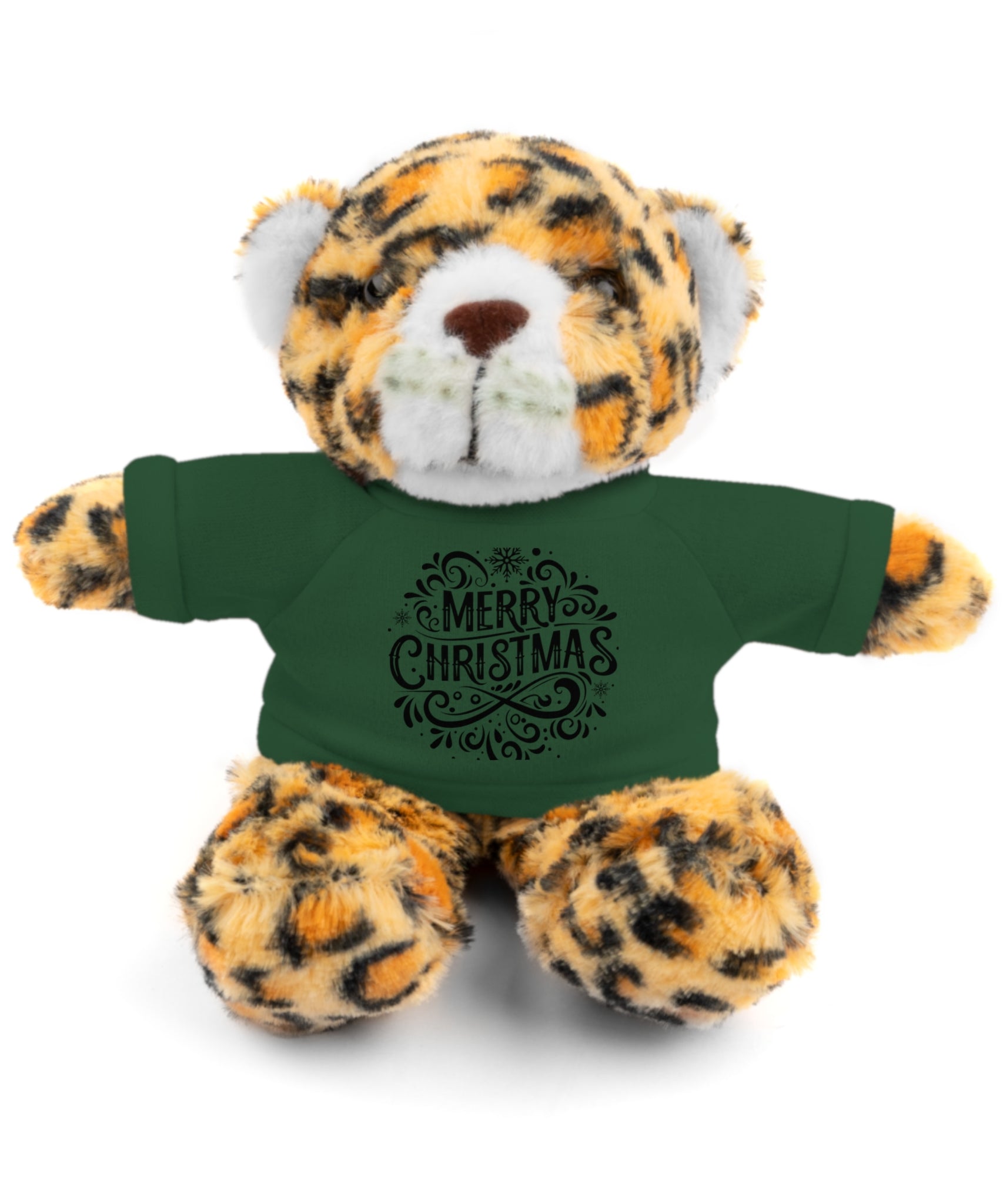 Festive Merry Christmas Stuffed Jaguar | Gallory Hive