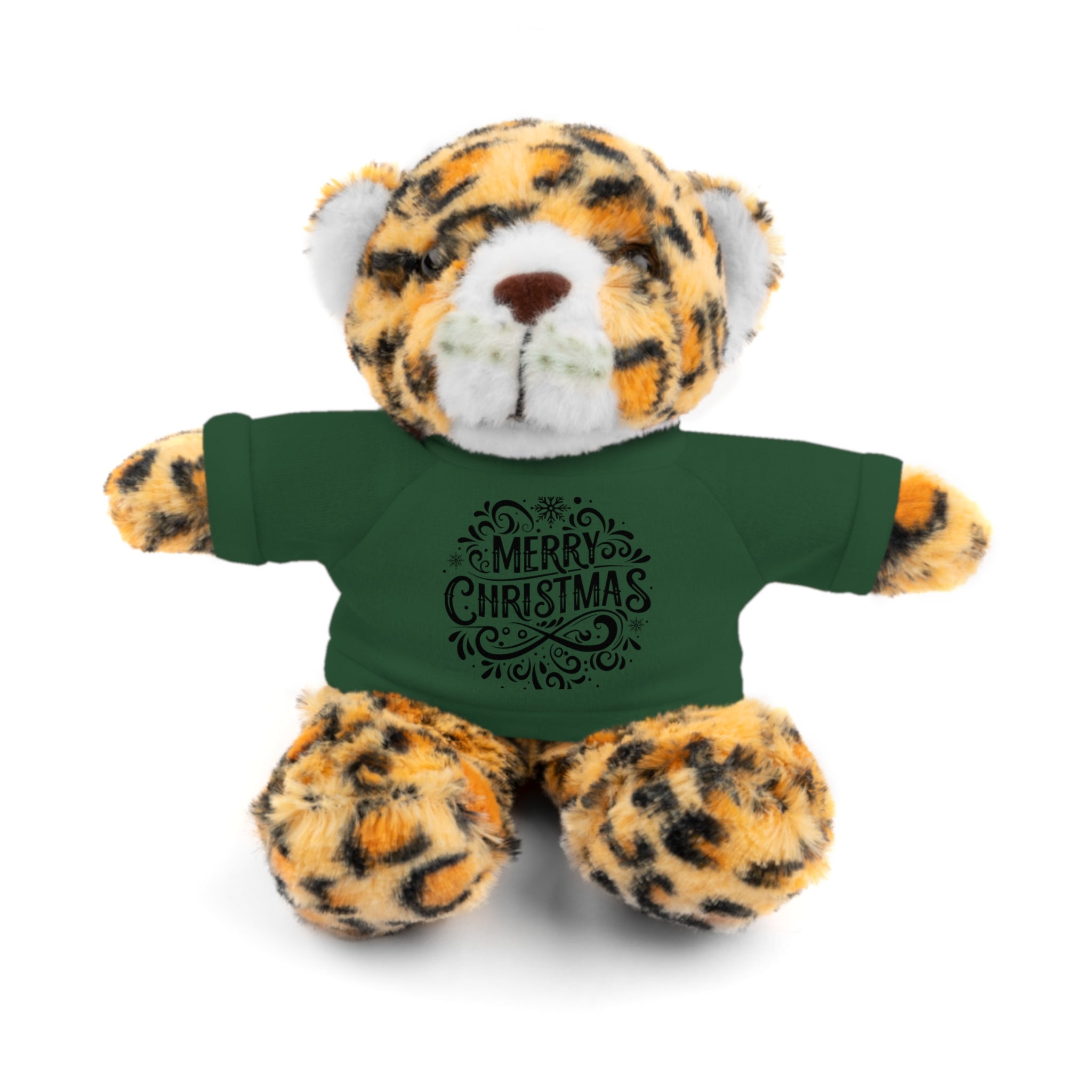 Festive Merry Christmas Stuffed Jaguar | Gallory Hive