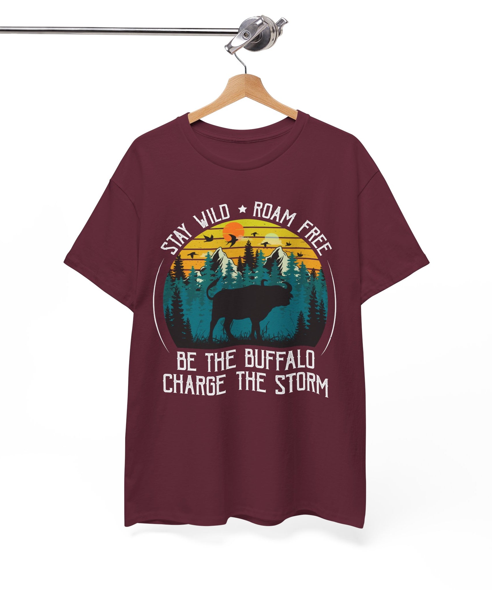 Wild Buffalo Mountain Graphic Tee | Gallory Hive