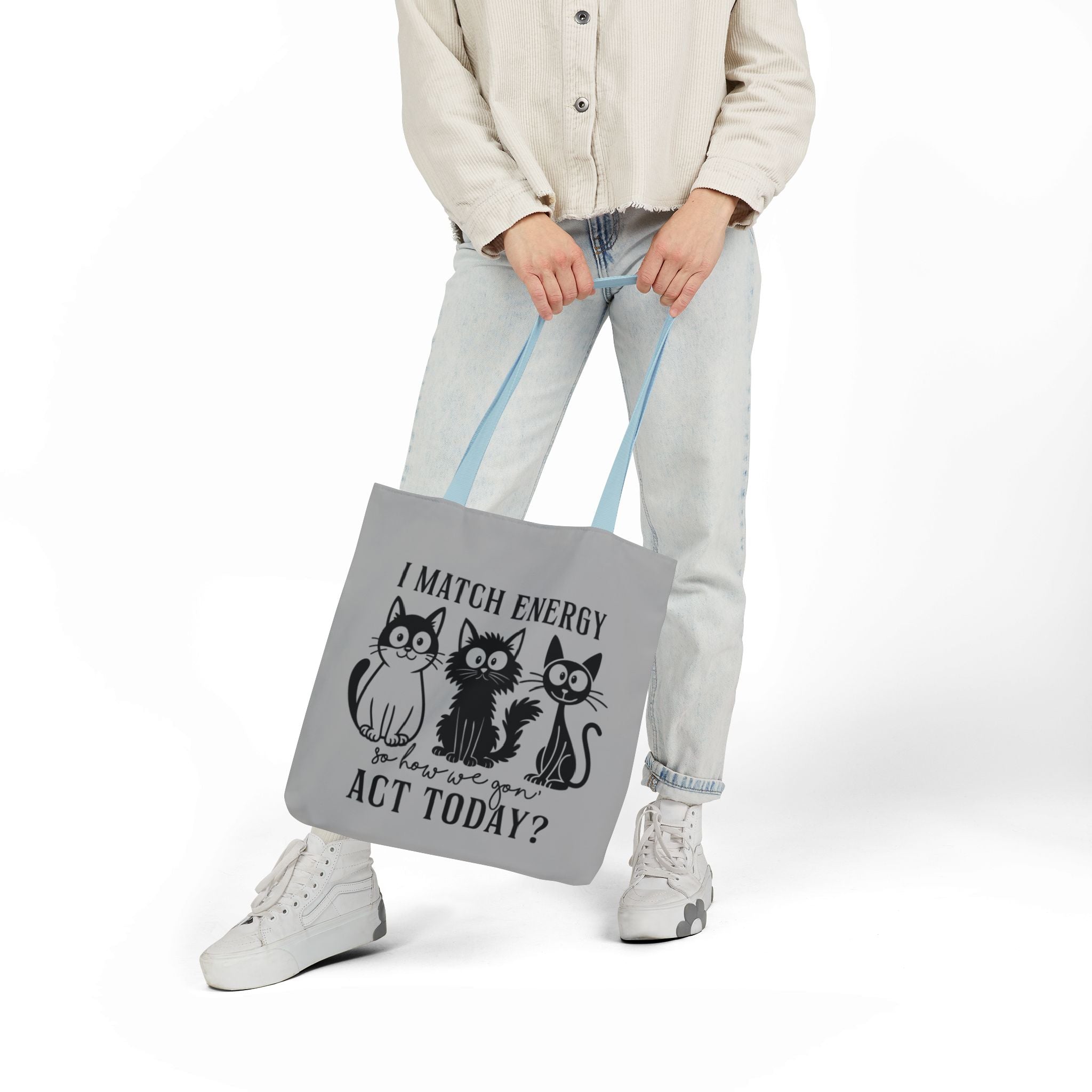 Gift for Cat Lovers – Light Grey Tote Bag