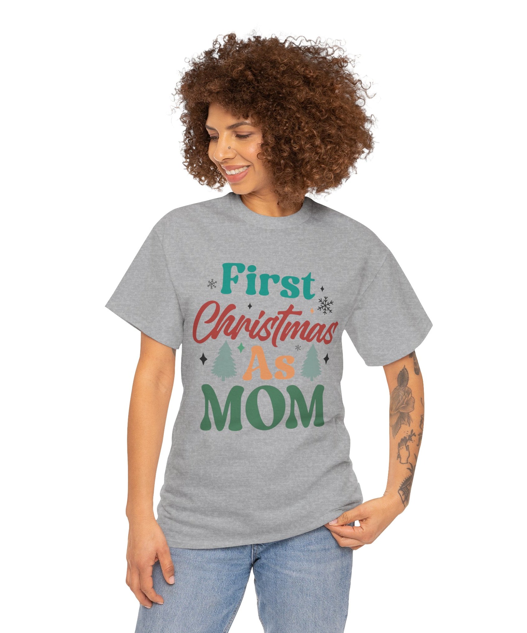 First Christmas as Mom T-Shirt | Gallory Hive
