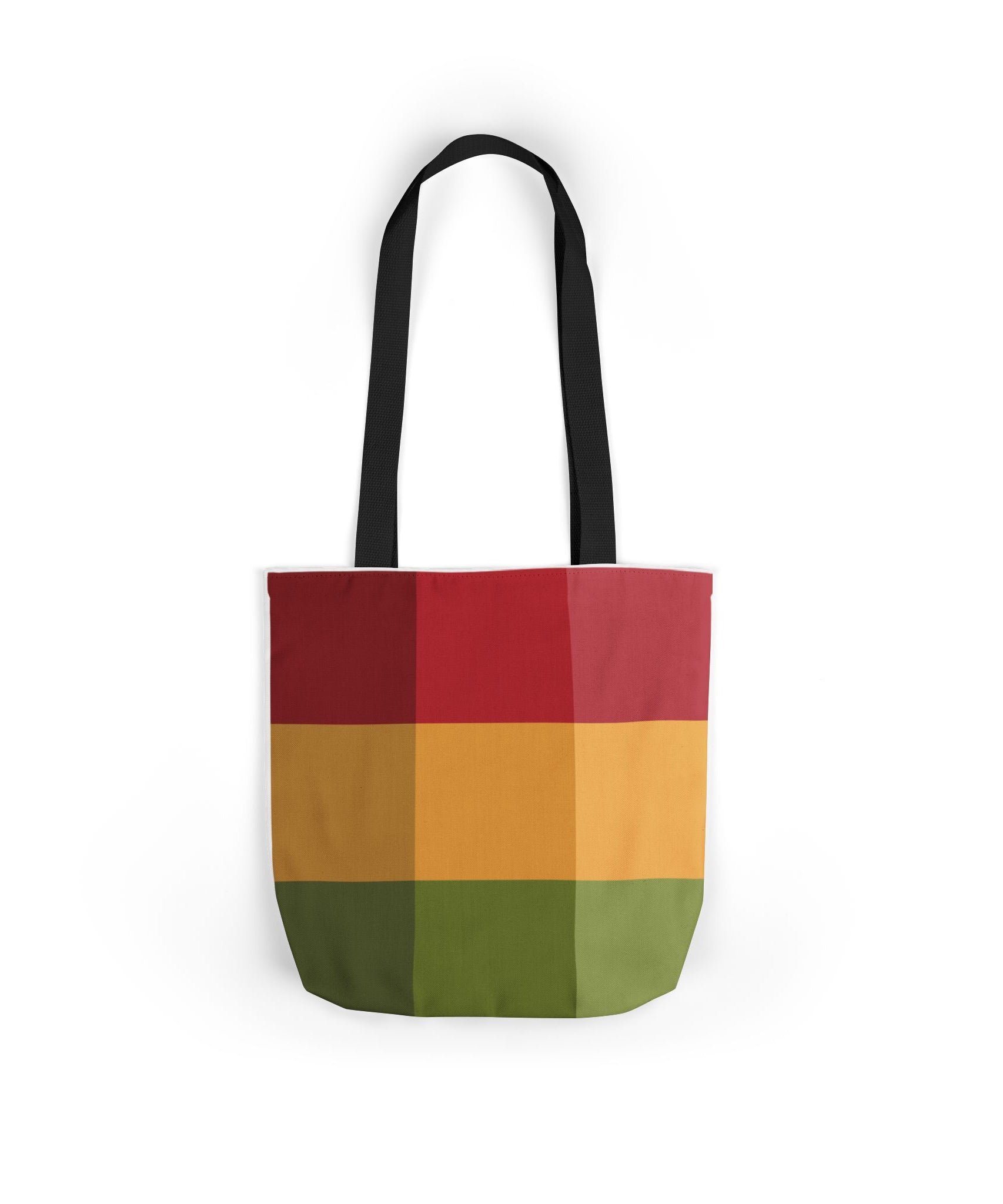 Colorful Geometric Square Pattern Tote Bag