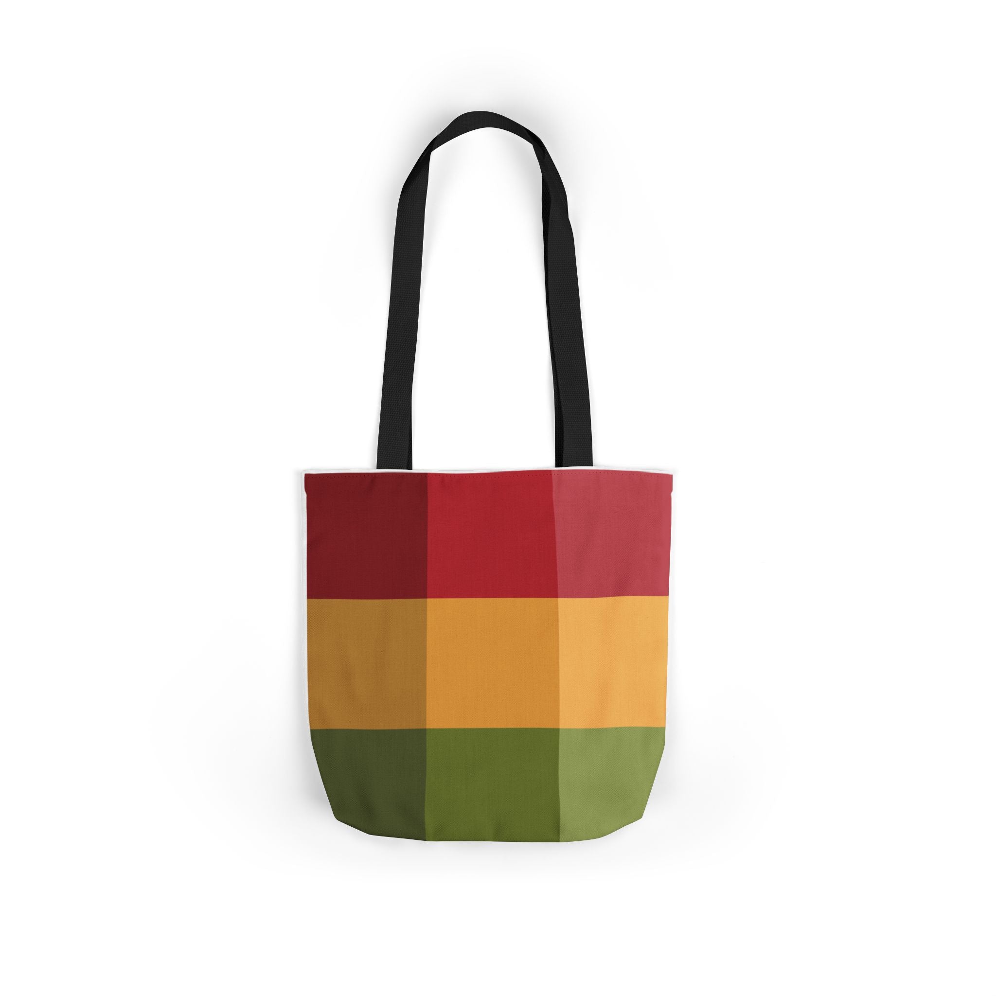 Colorful Geometric Square Pattern Tote Bag