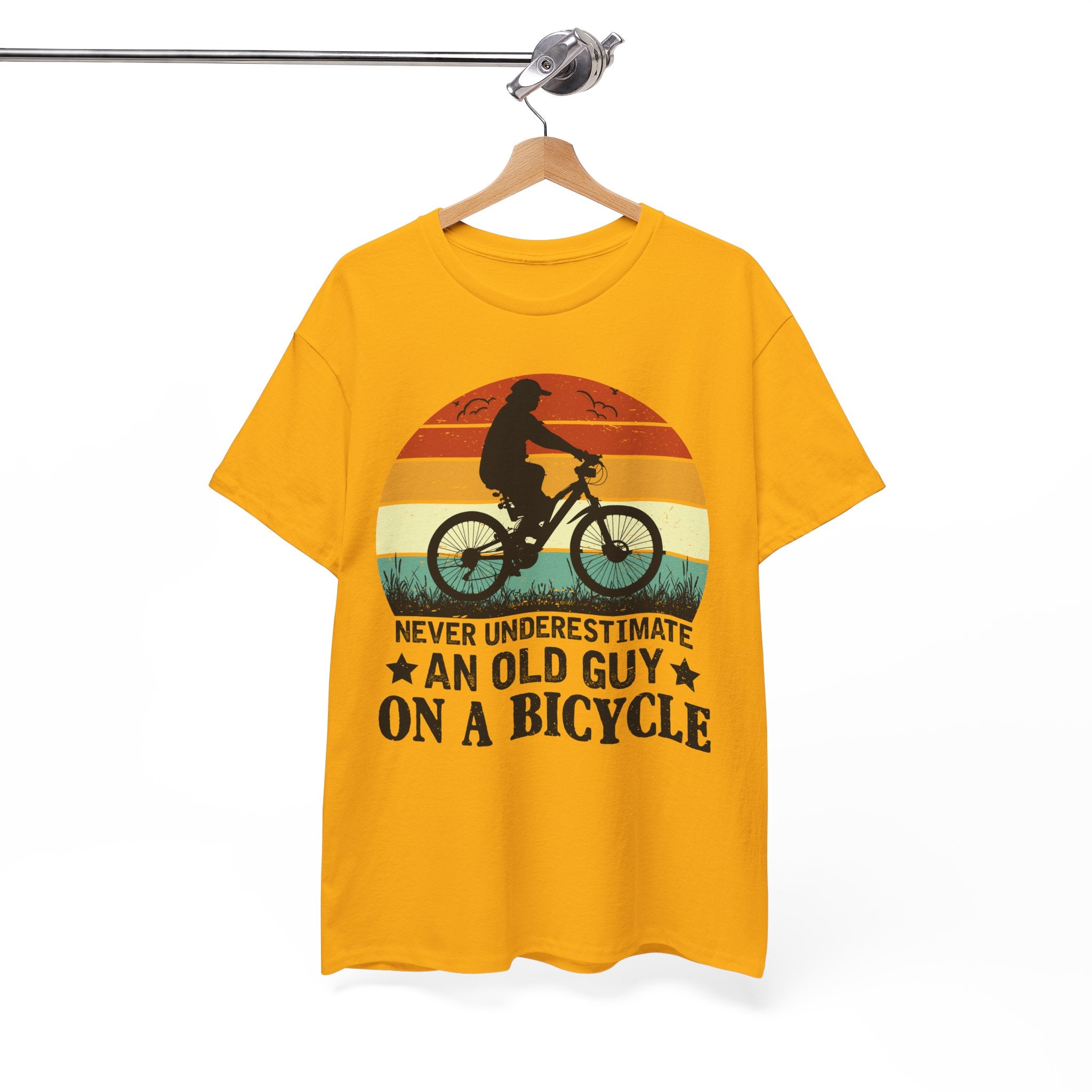 Retro Old Guy On Bicycle Shirt