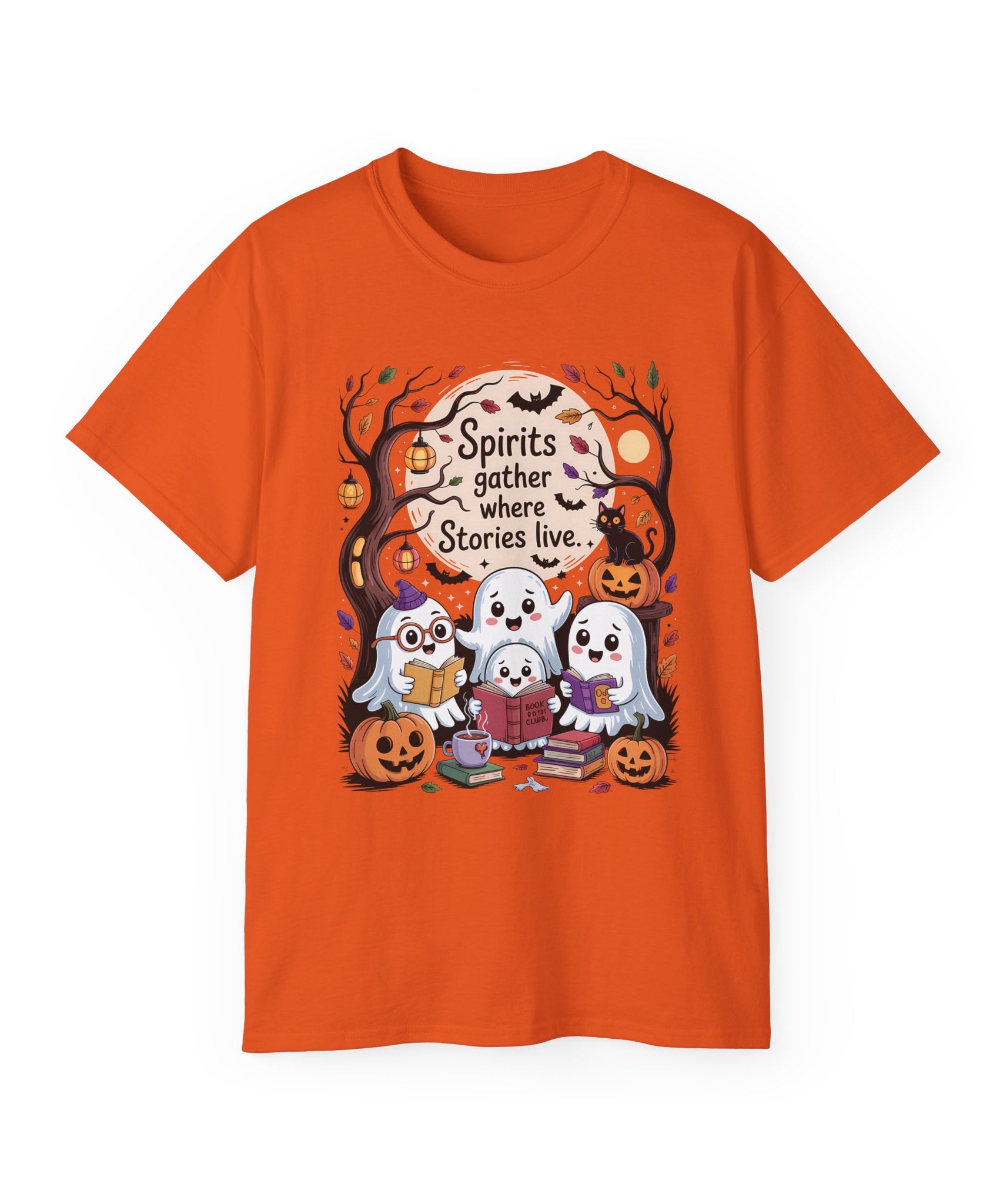 Halloween Ghost Book Club Tee | Gallory Hive
