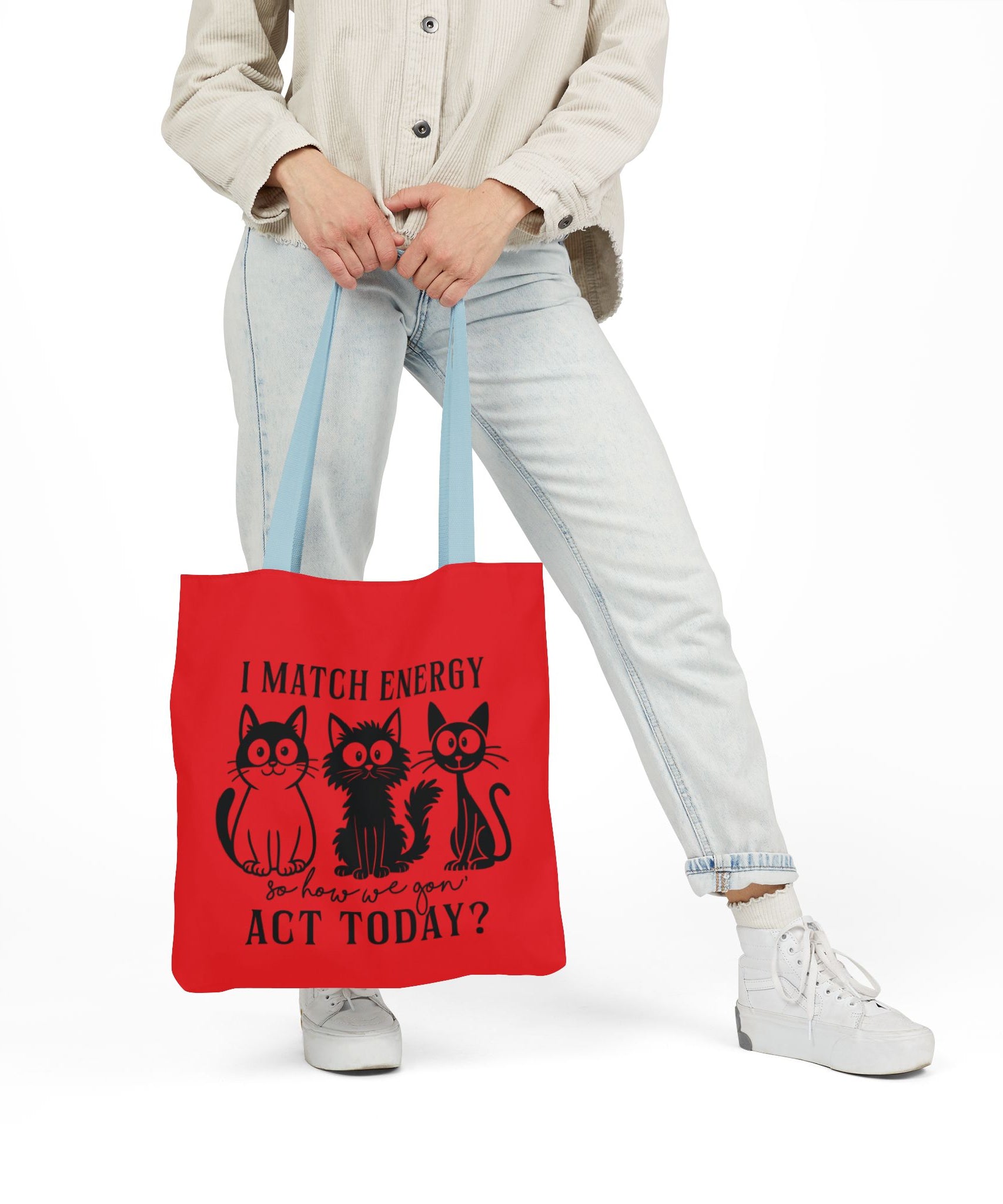 Cute Red Canvas Tote – Reusable Bag
