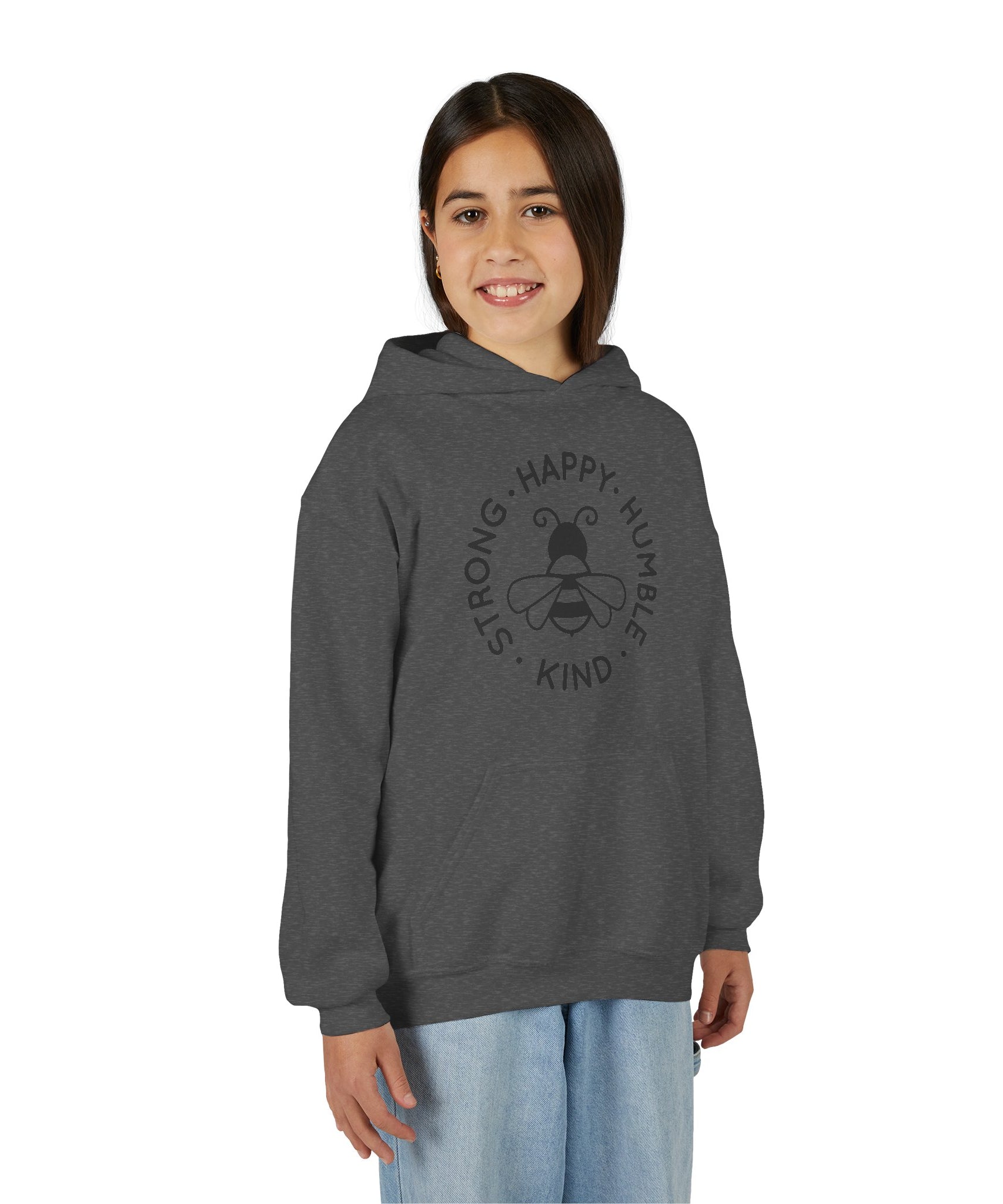Unisex Kid's "Strong Happy Humble Kind" Hoodie
