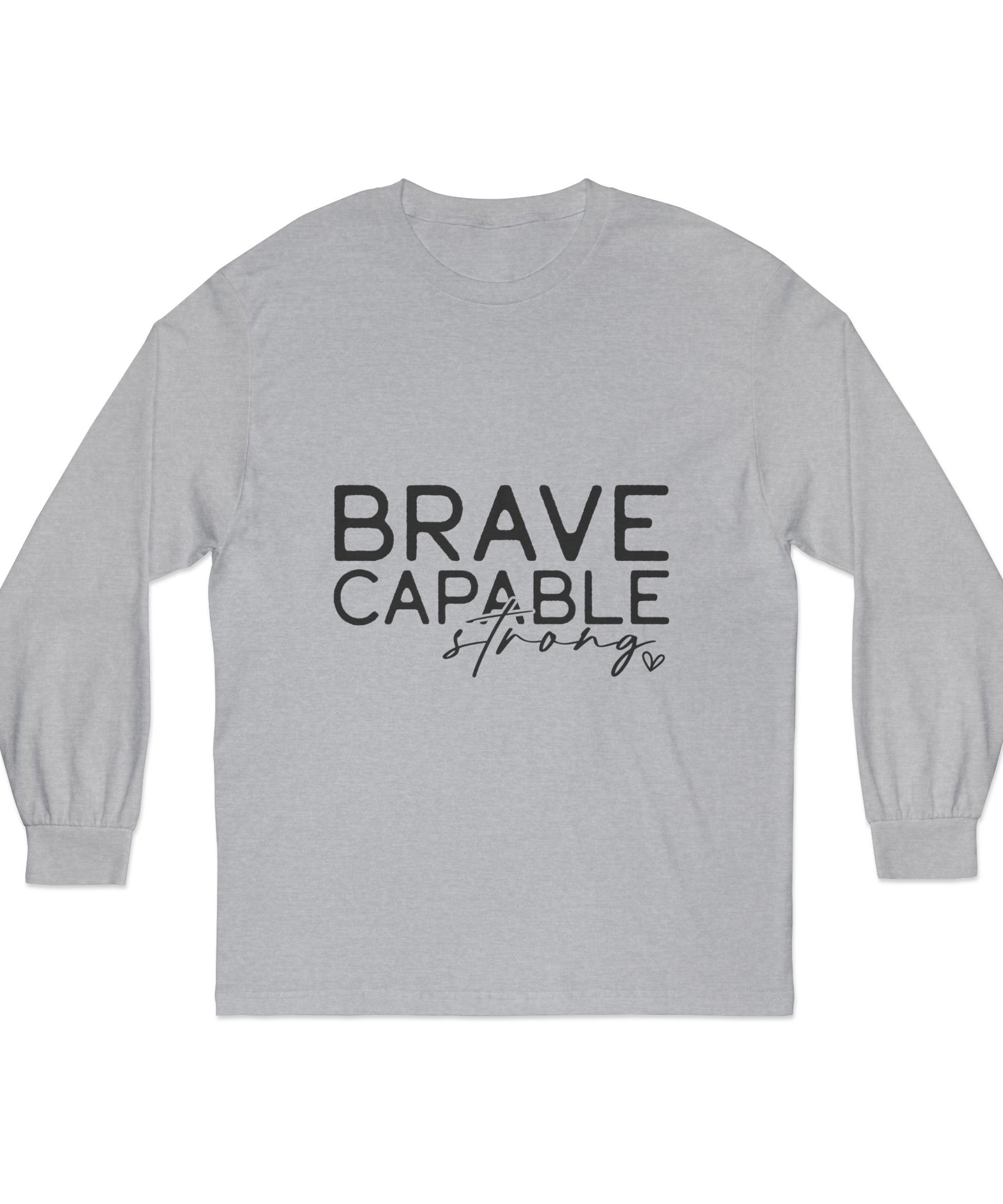 Unisex Motivational Shirt – Brave & Capable Tee | Gallory Hive