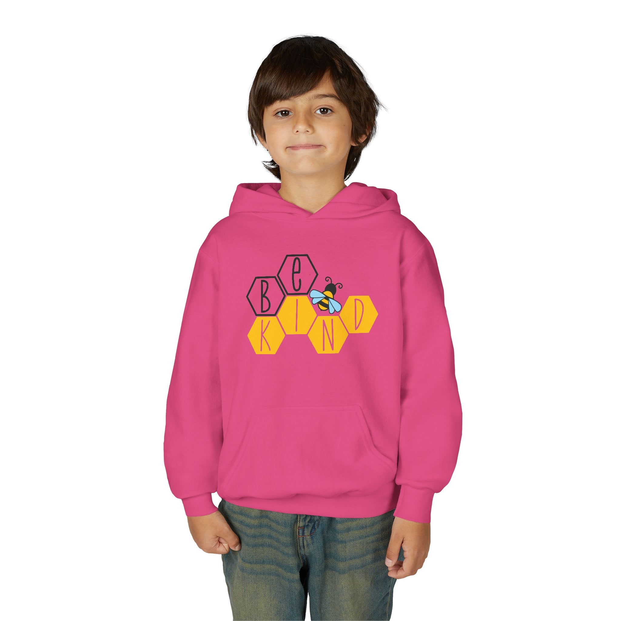Unisex Kids Hoodie – Bee Kind & Cozy