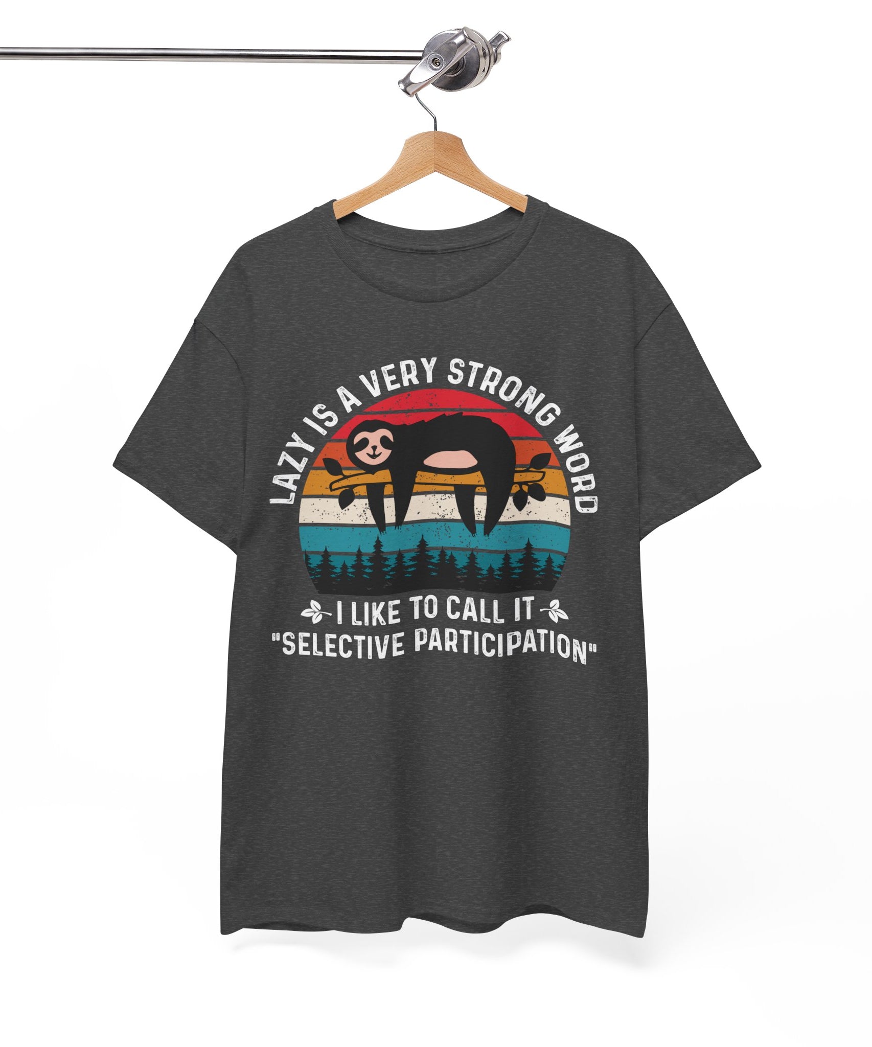 Sloth Hiking Team Retro Sunset Tee