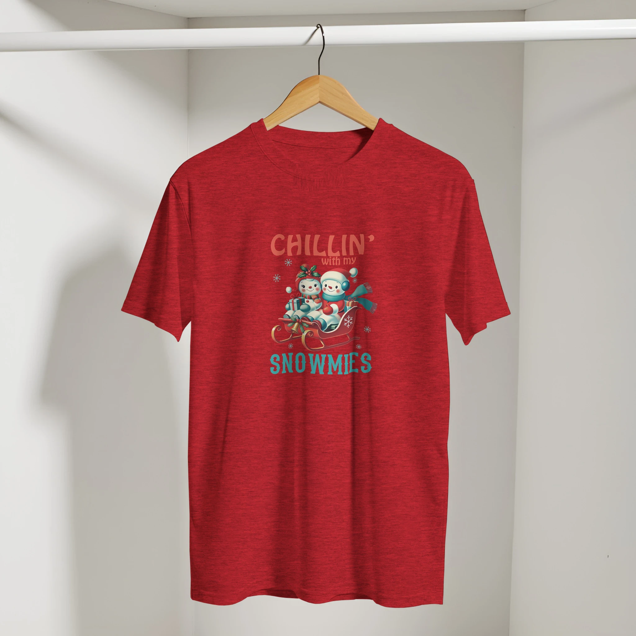 Retro Snowman Holiday Christmas T-Shirt | Gallory Hive