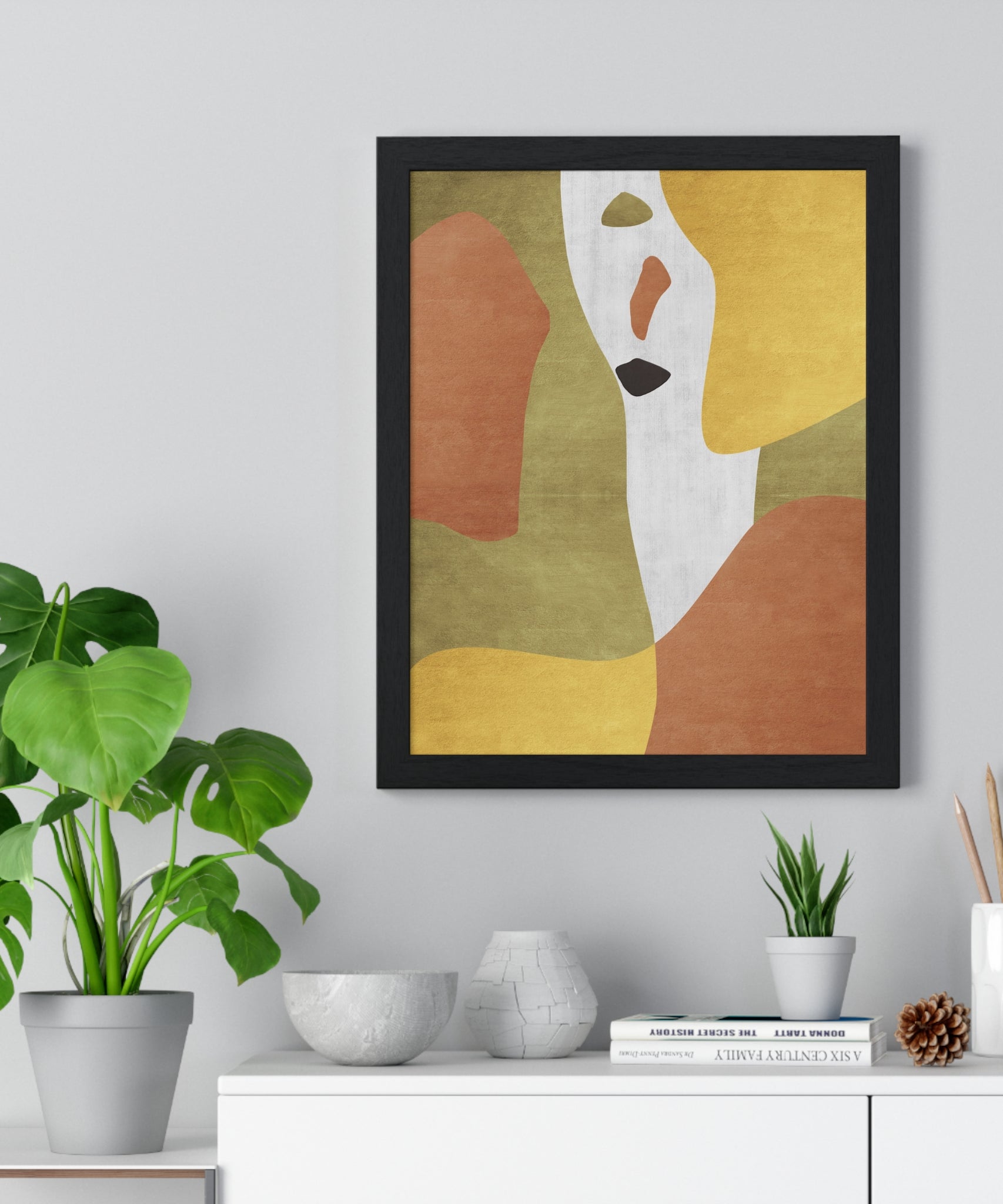 Abstract Carpet Texture Art – Wooden Framed Print