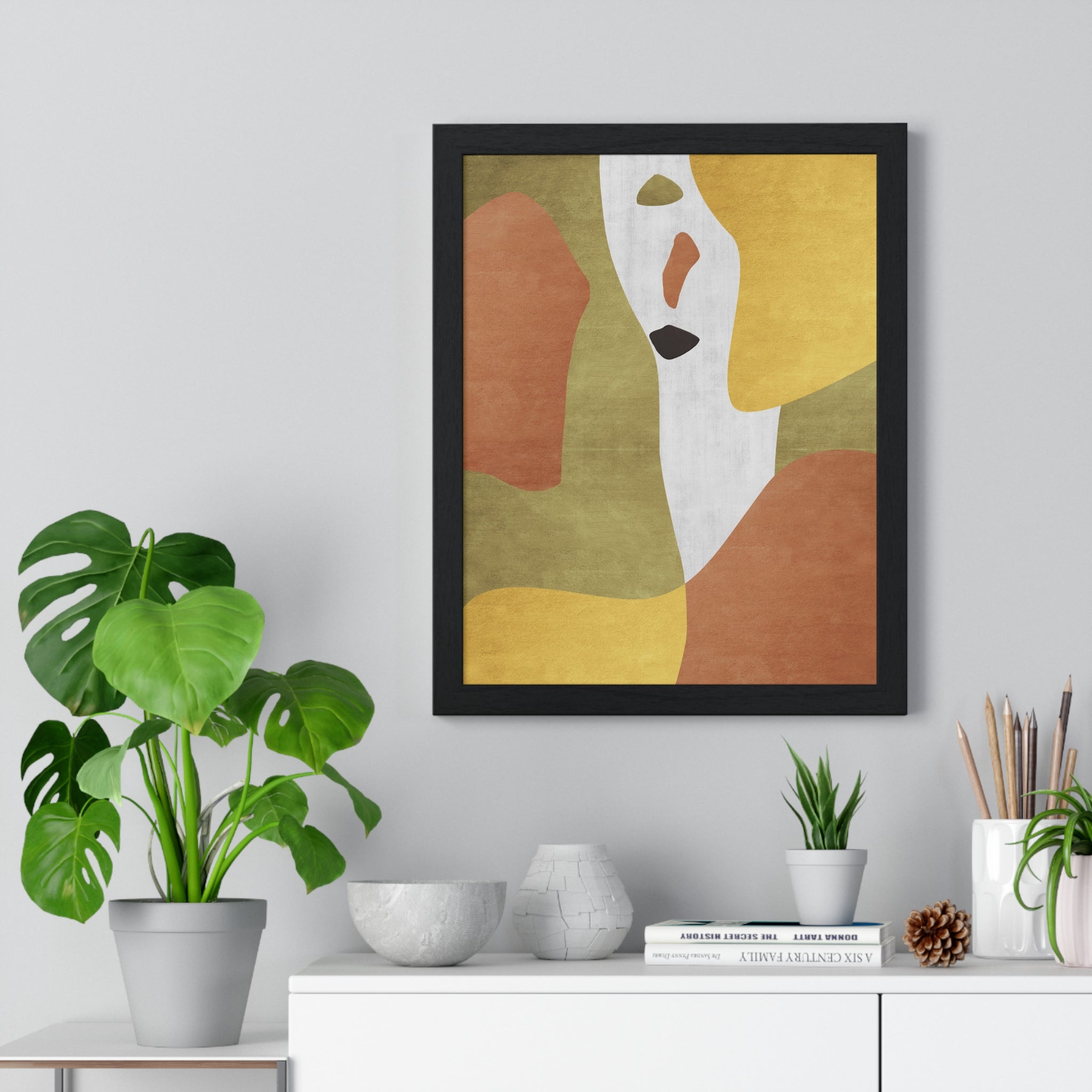 Abstract Carpet Texture Art – Wooden Framed Print