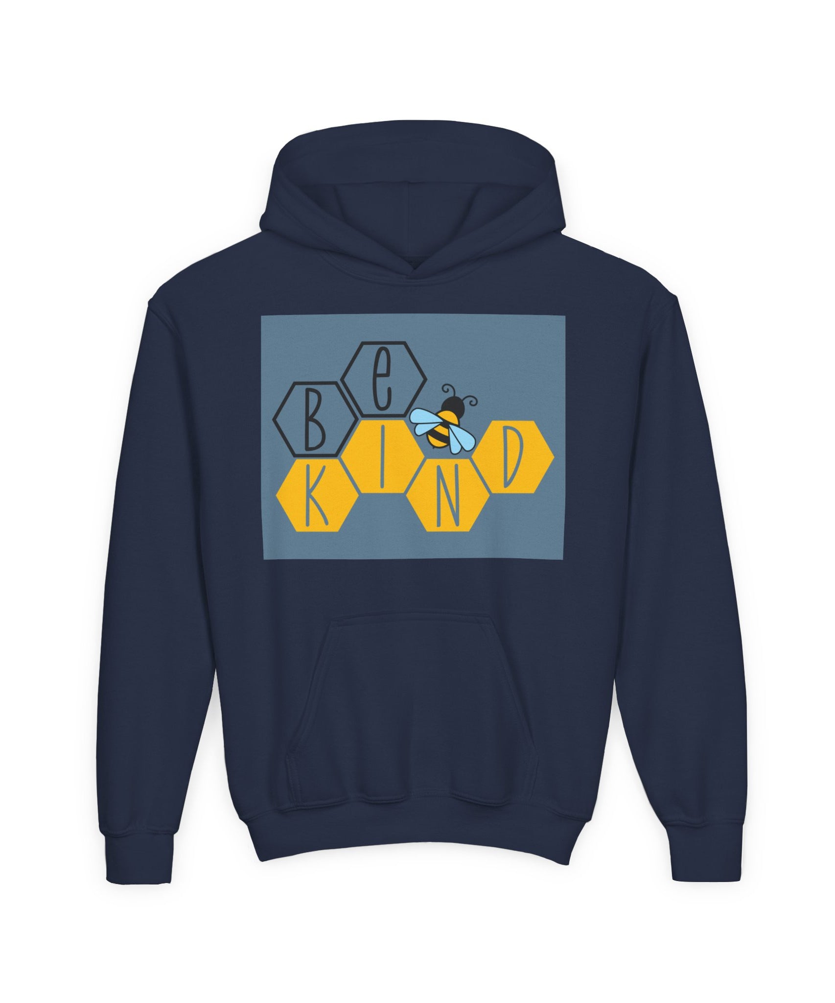 Unisex Kids Hoodie – Bee Kind & Cozy