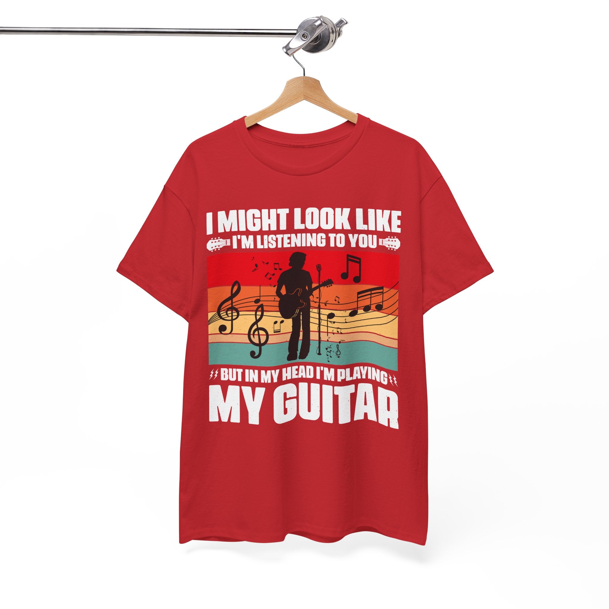 Retro Guitar Playing Mind T-Shirt | Gallory Hive