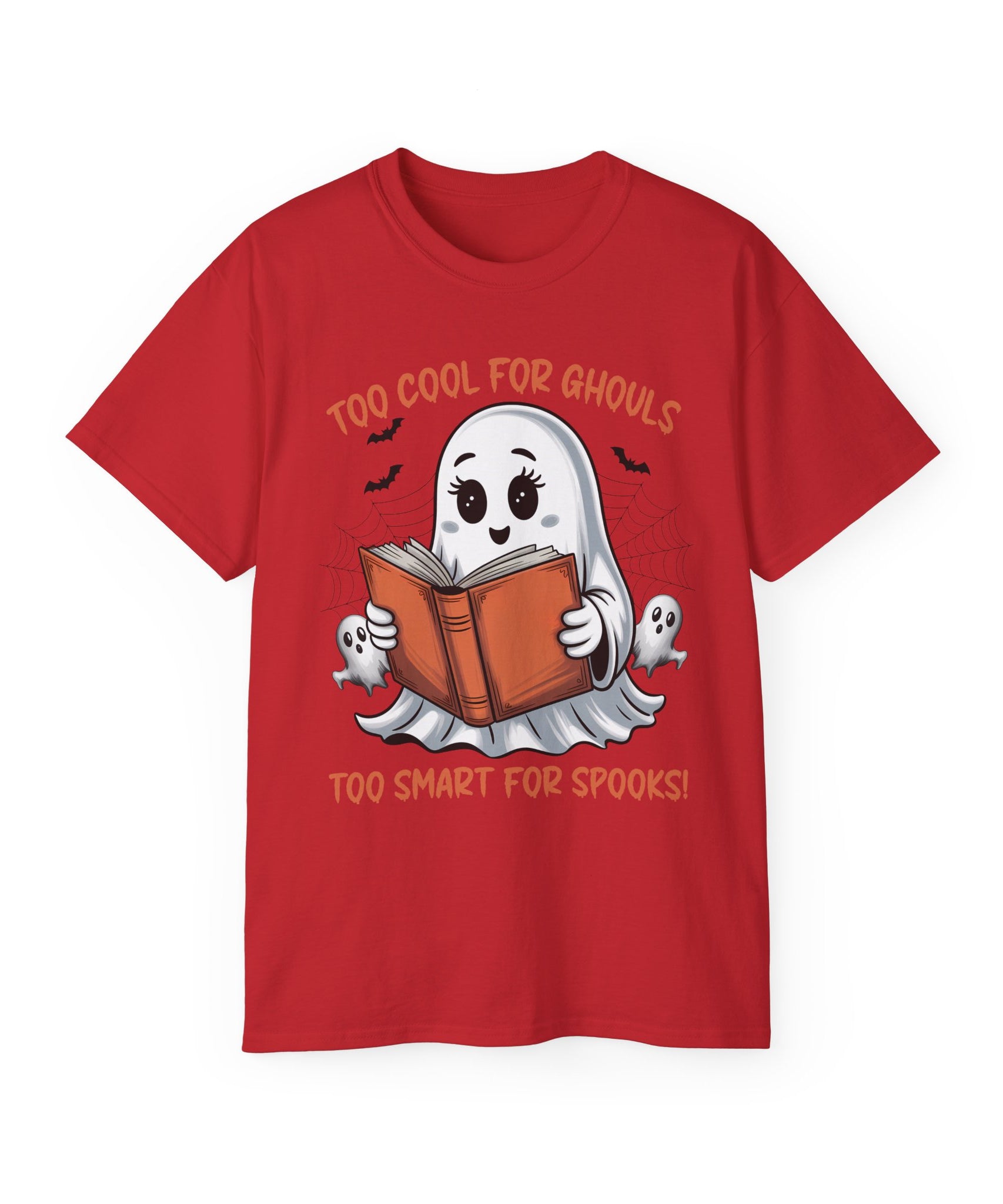Cute Ghost Book T-Shirt Halloween