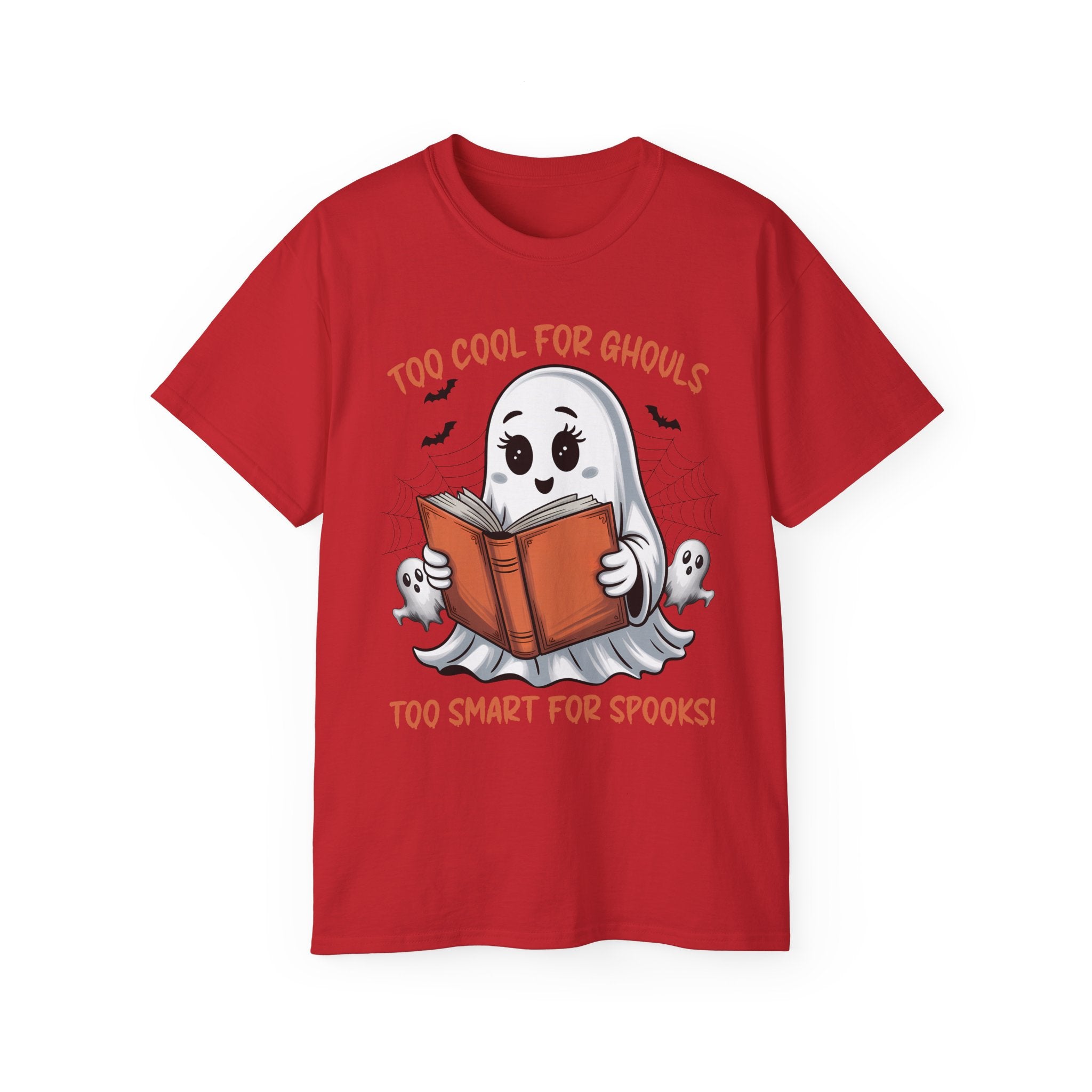 Cute Ghost Book T-Shirt Halloween