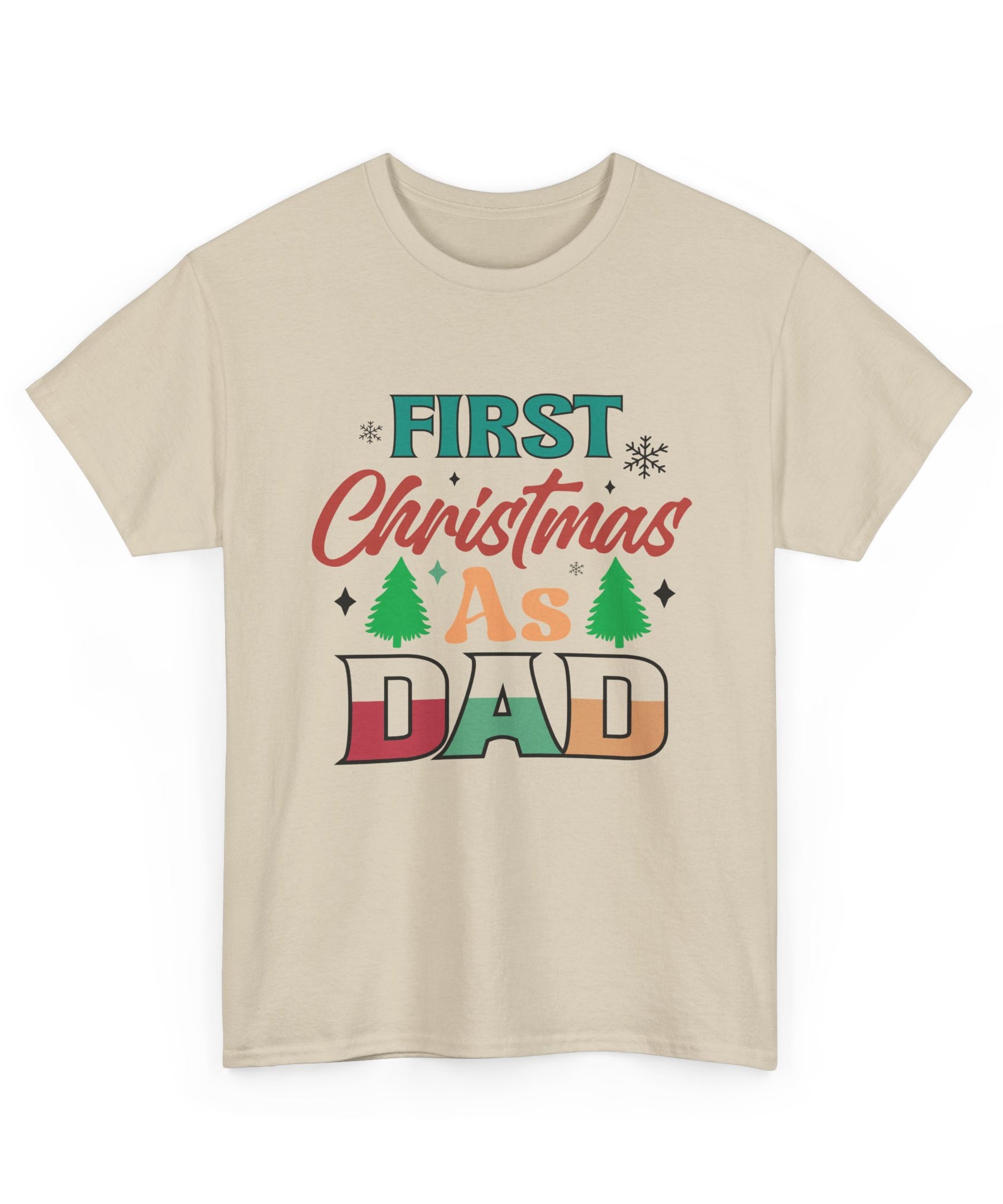 First Christmas as Dad T-Shirt | Gallory Hive