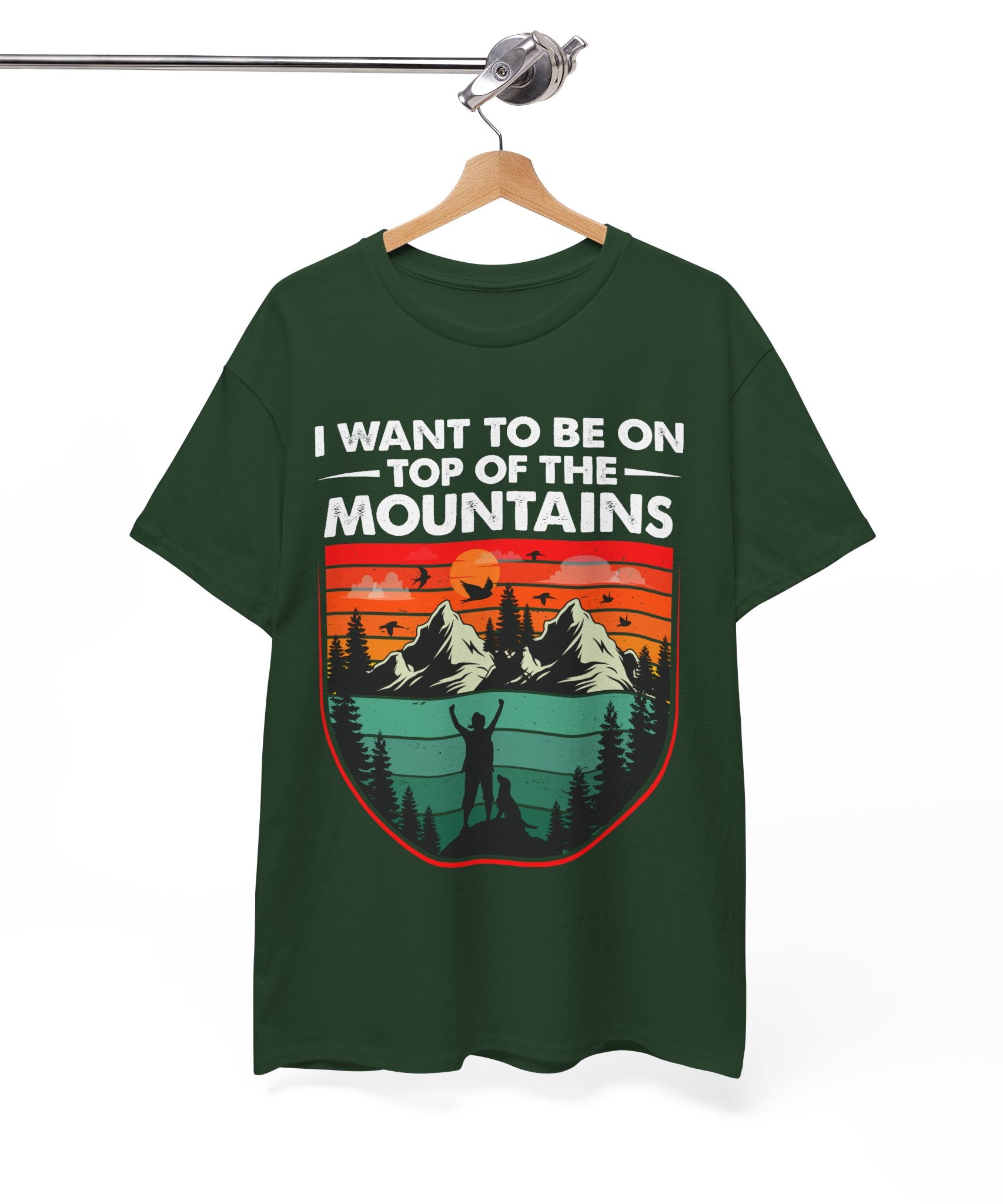 Retro Mountains T-Shirt - Adventure Vibes Tee | Gallory Hive