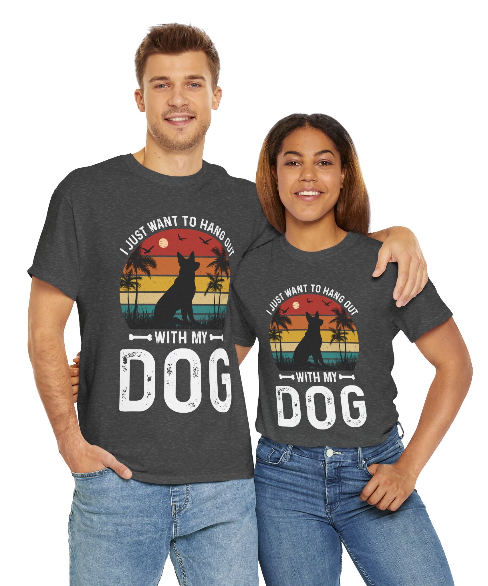 Sunset Dog Design - Beach Vibes T-shirt