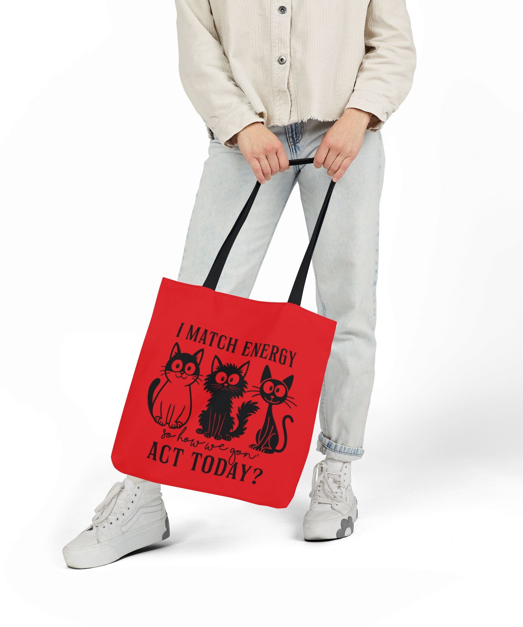 Cute Red Canvas Tote – Reusable Bag