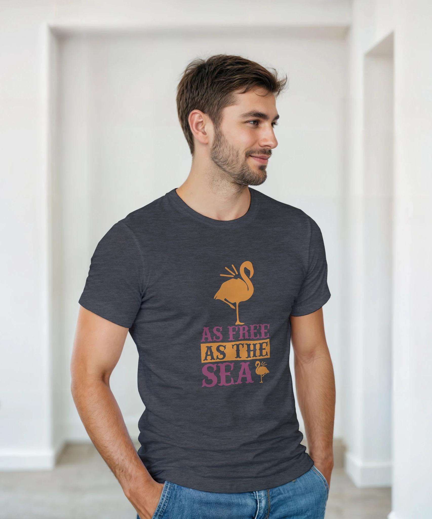 Unisex Flamingo T-Shirt – Funny Beach Vibes | Gallory Hive