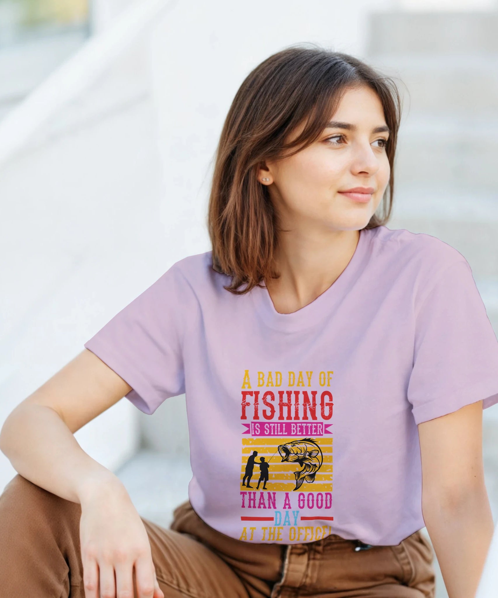 A Bad Day of Fishing Unisex Crewneck T-Shirt - Gallory Hive