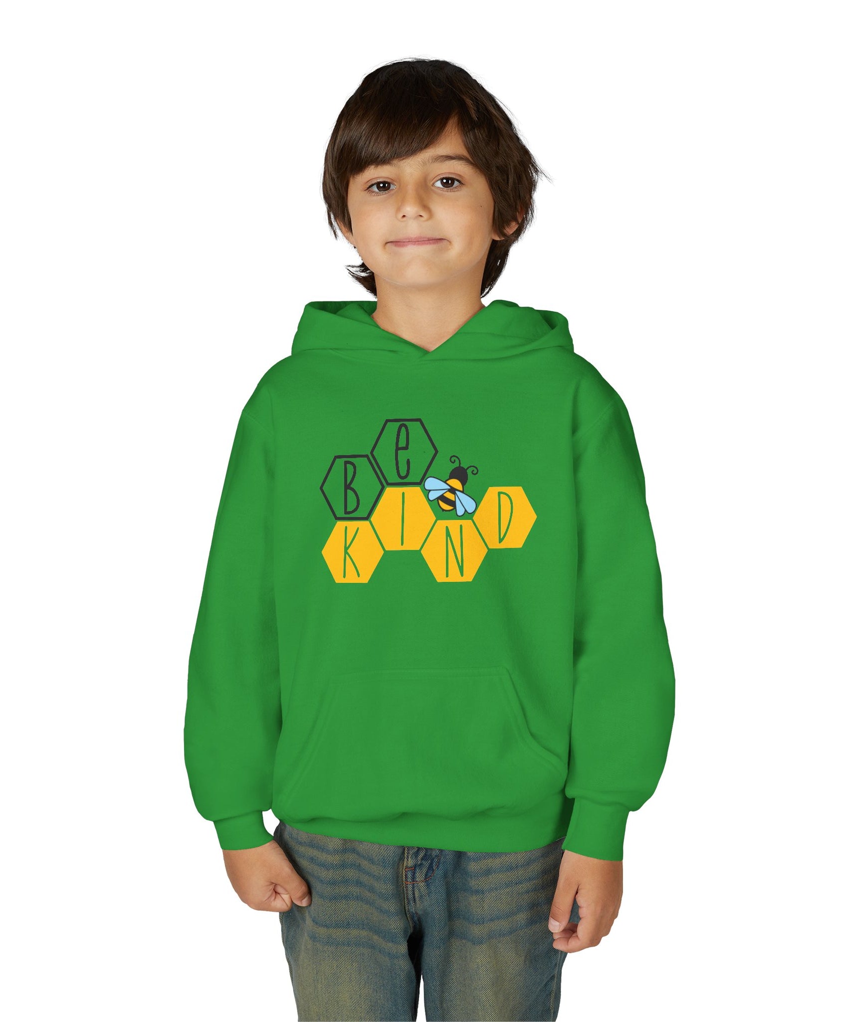 Unisex Kids Hoodie – Bee Kind & Cozy