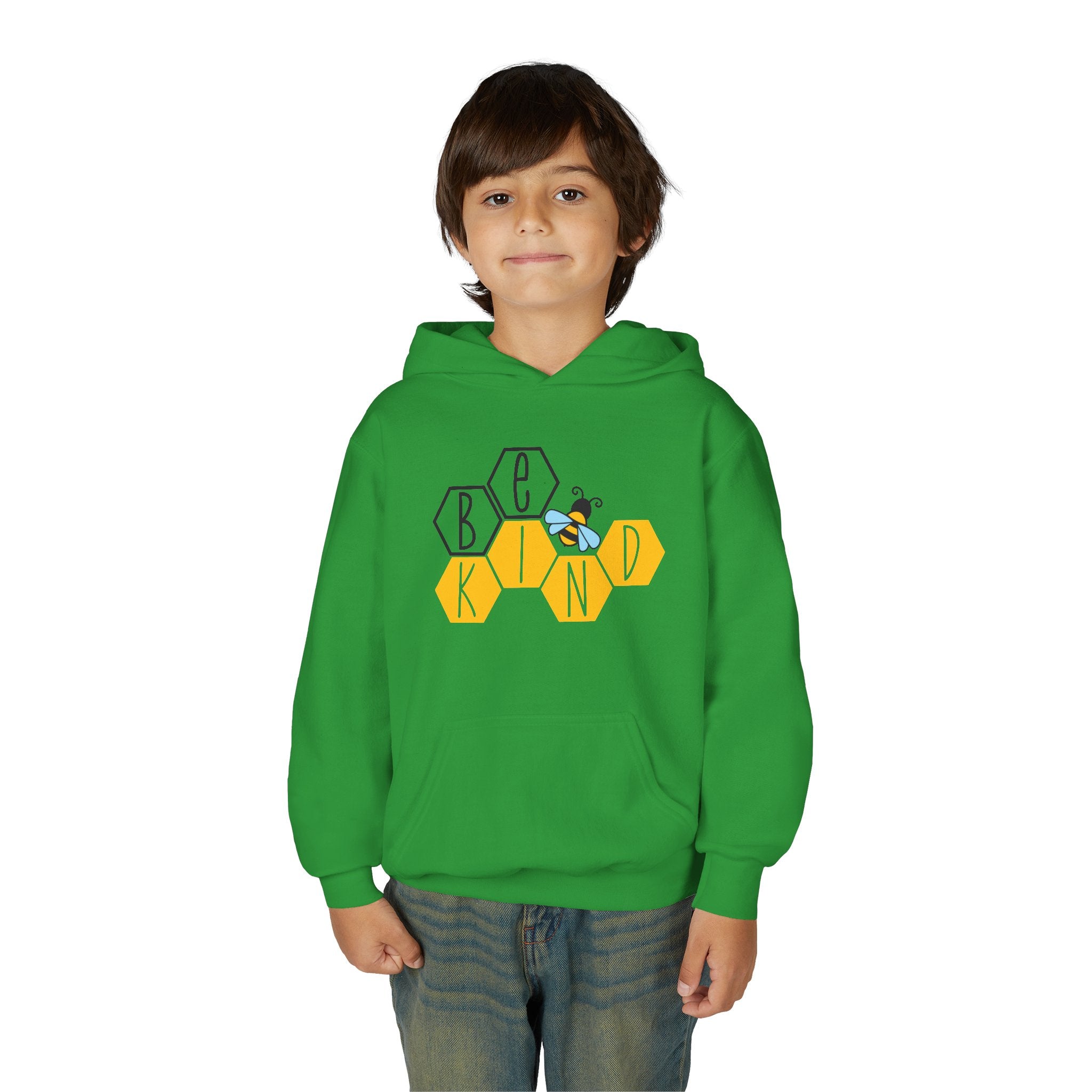 Unisex Kids Hoodie – Bee Kind & Cozy