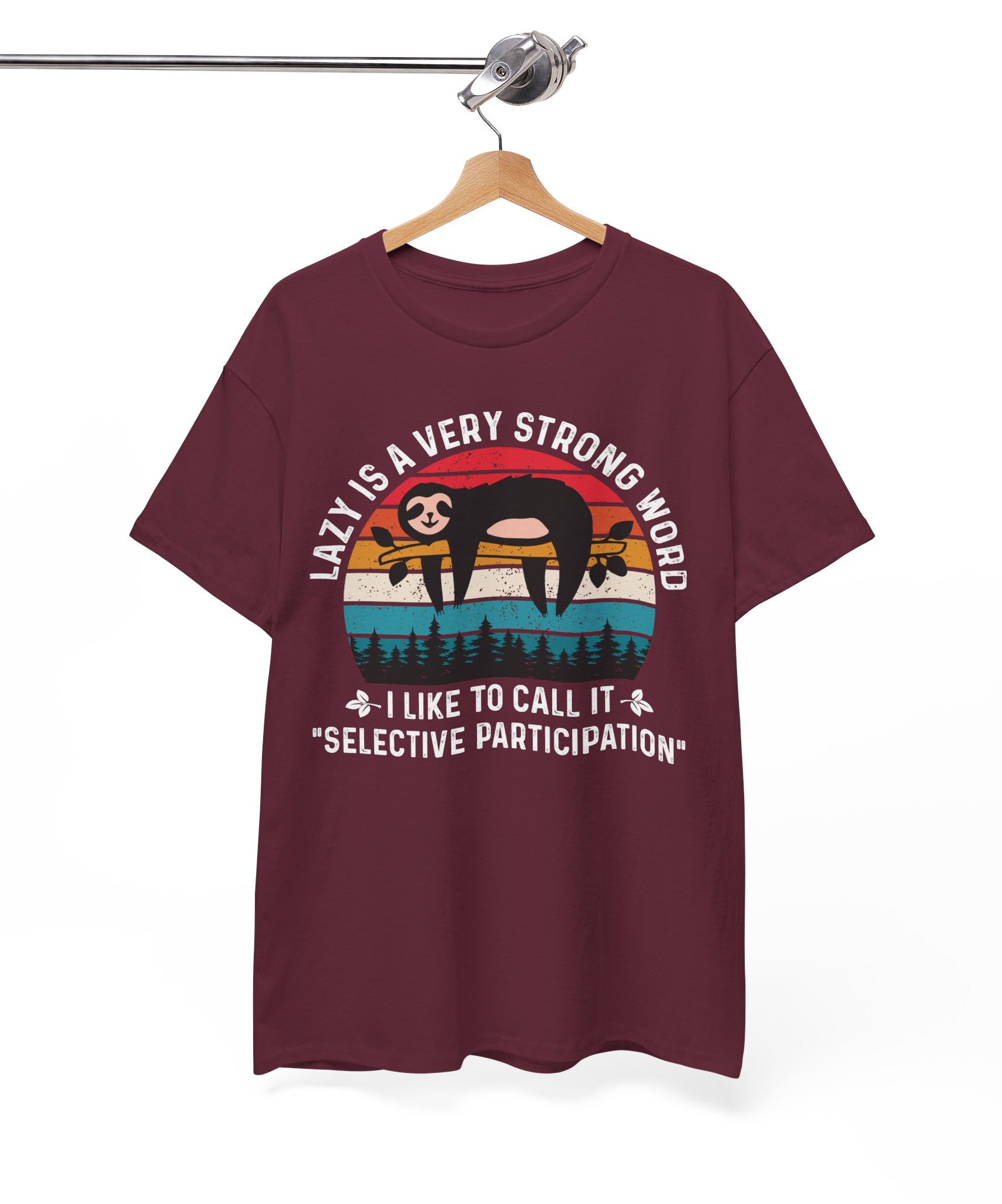Sloth Hiking Team Retro Sunset Tee | Gallory Hive