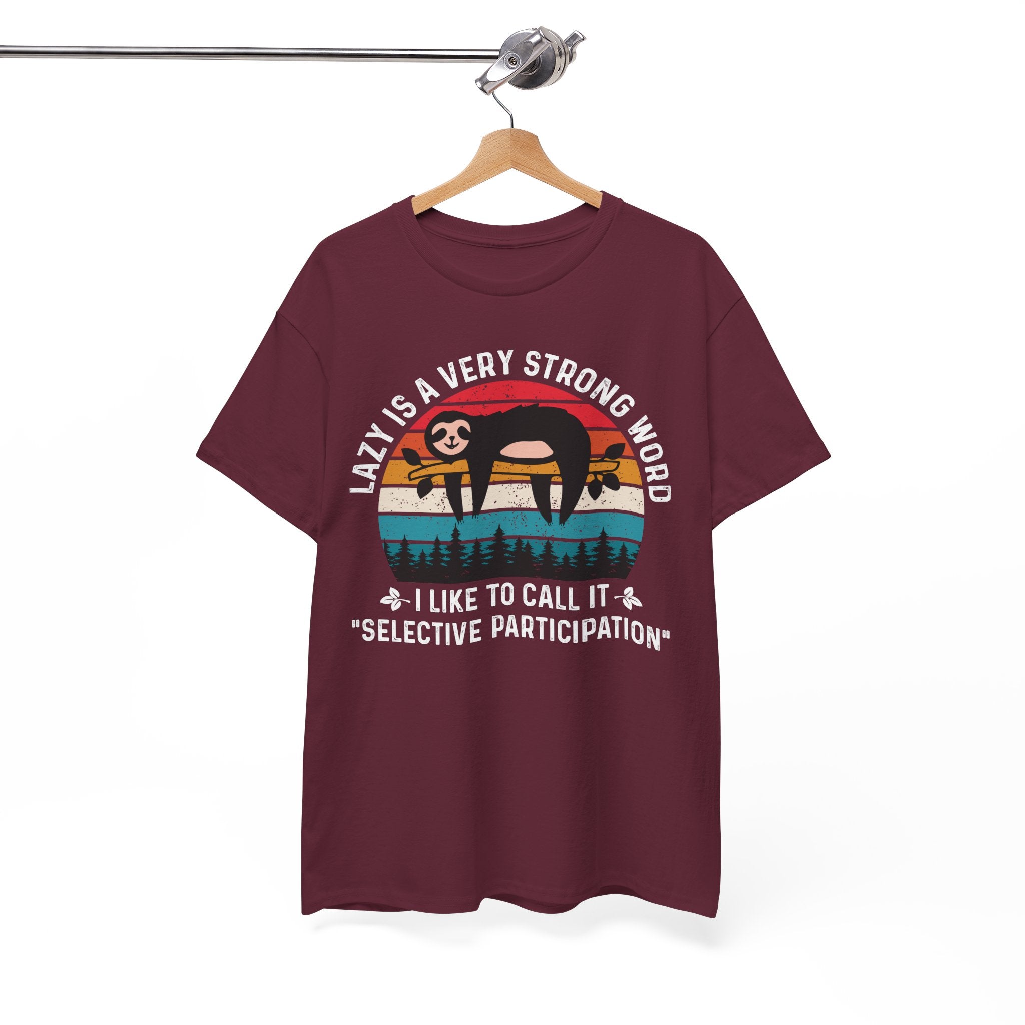 Sloth Hiking Team Retro Sunset Tee | Gallory Hive