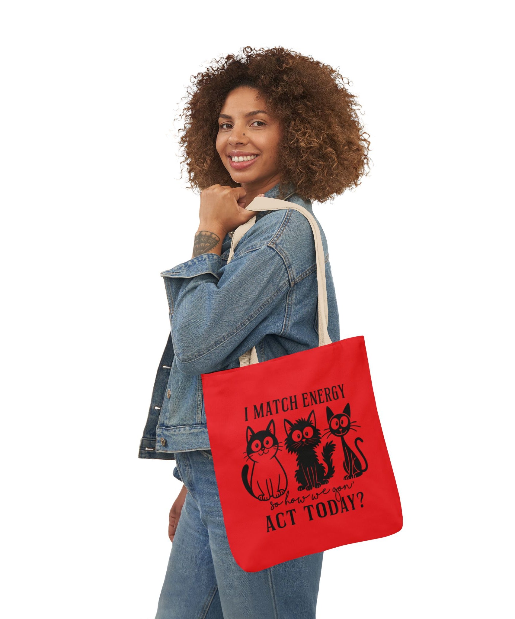 Cute Red Canvas Tote – Reusable Bag | Gallory Hive