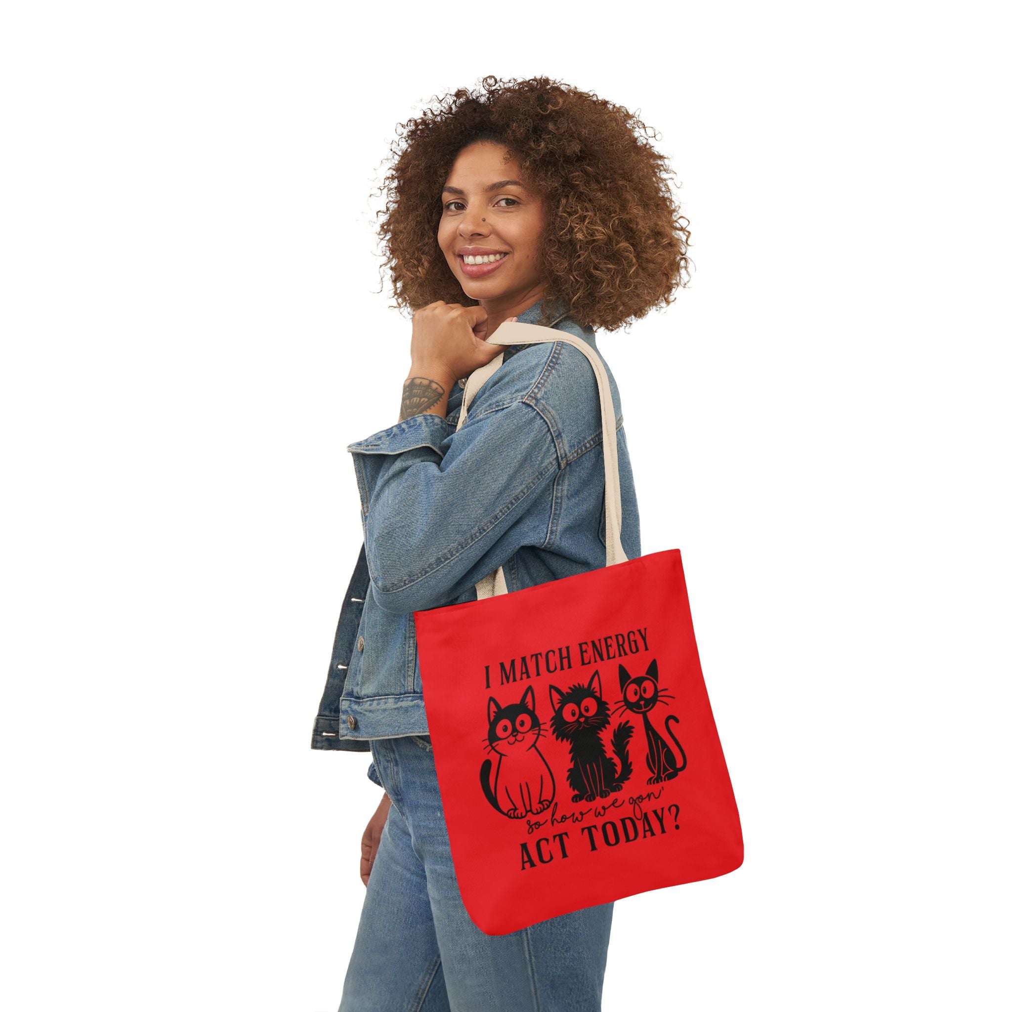Cute Red Canvas Tote – Reusable Bag | Gallory Hive