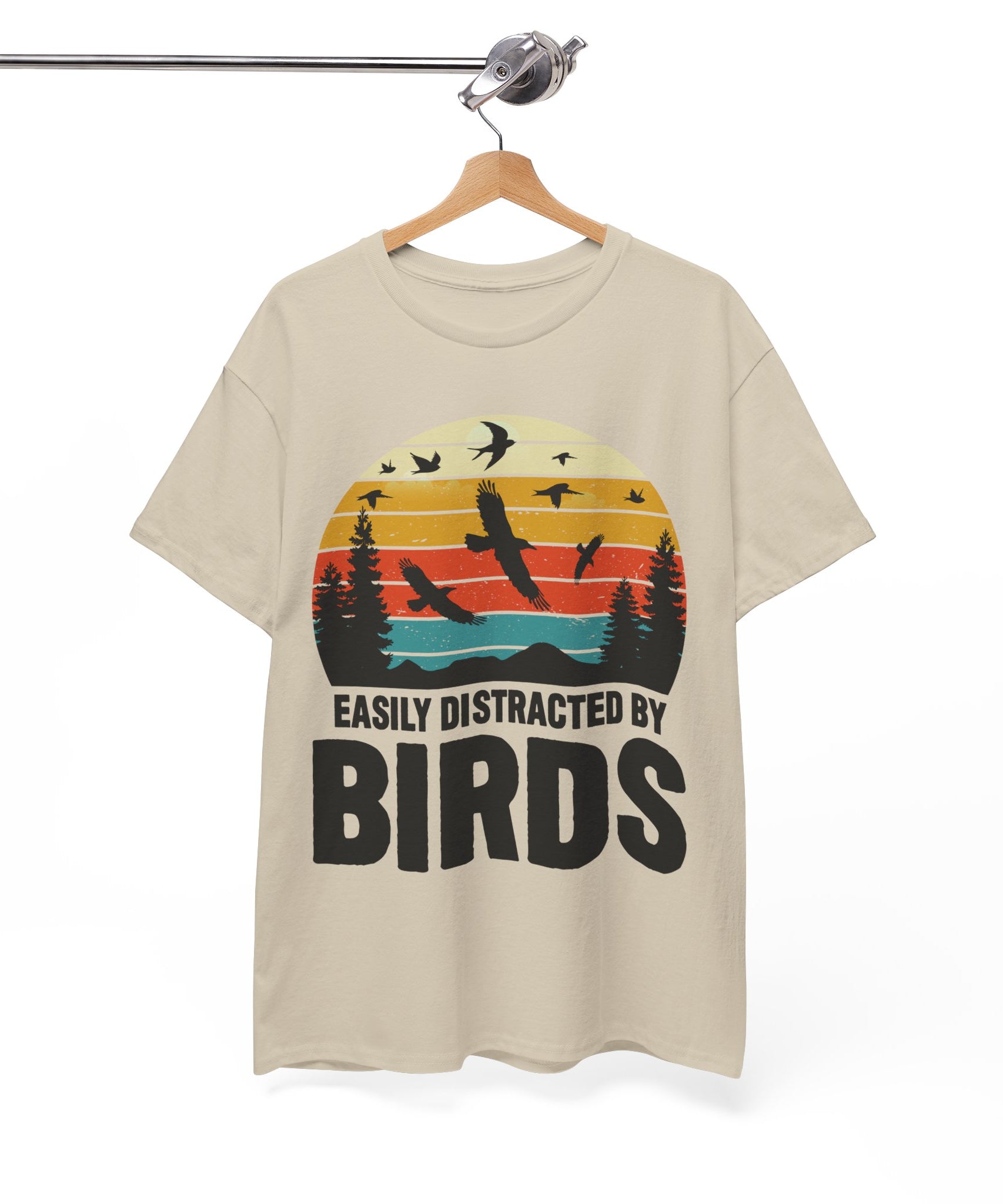 Retro Birds Lover Tee - Distracted Design