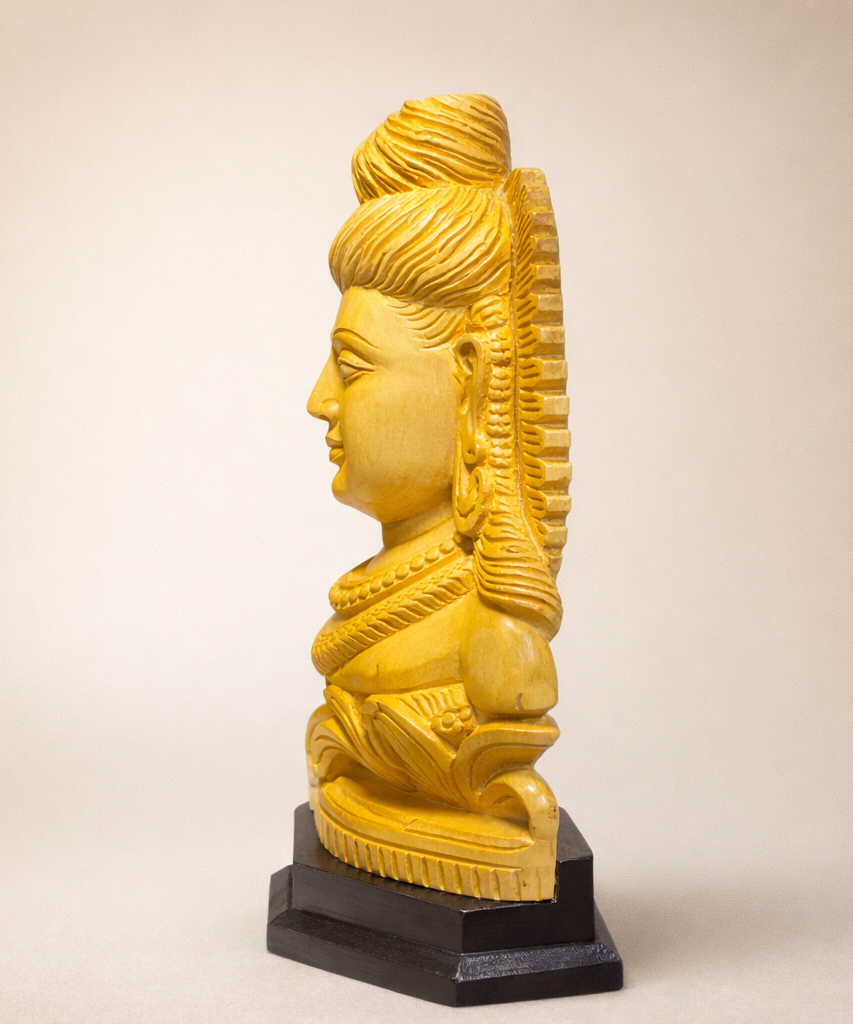 Handmade Sitting Lord Shiva Wooden Sculpture | Gallory Hive