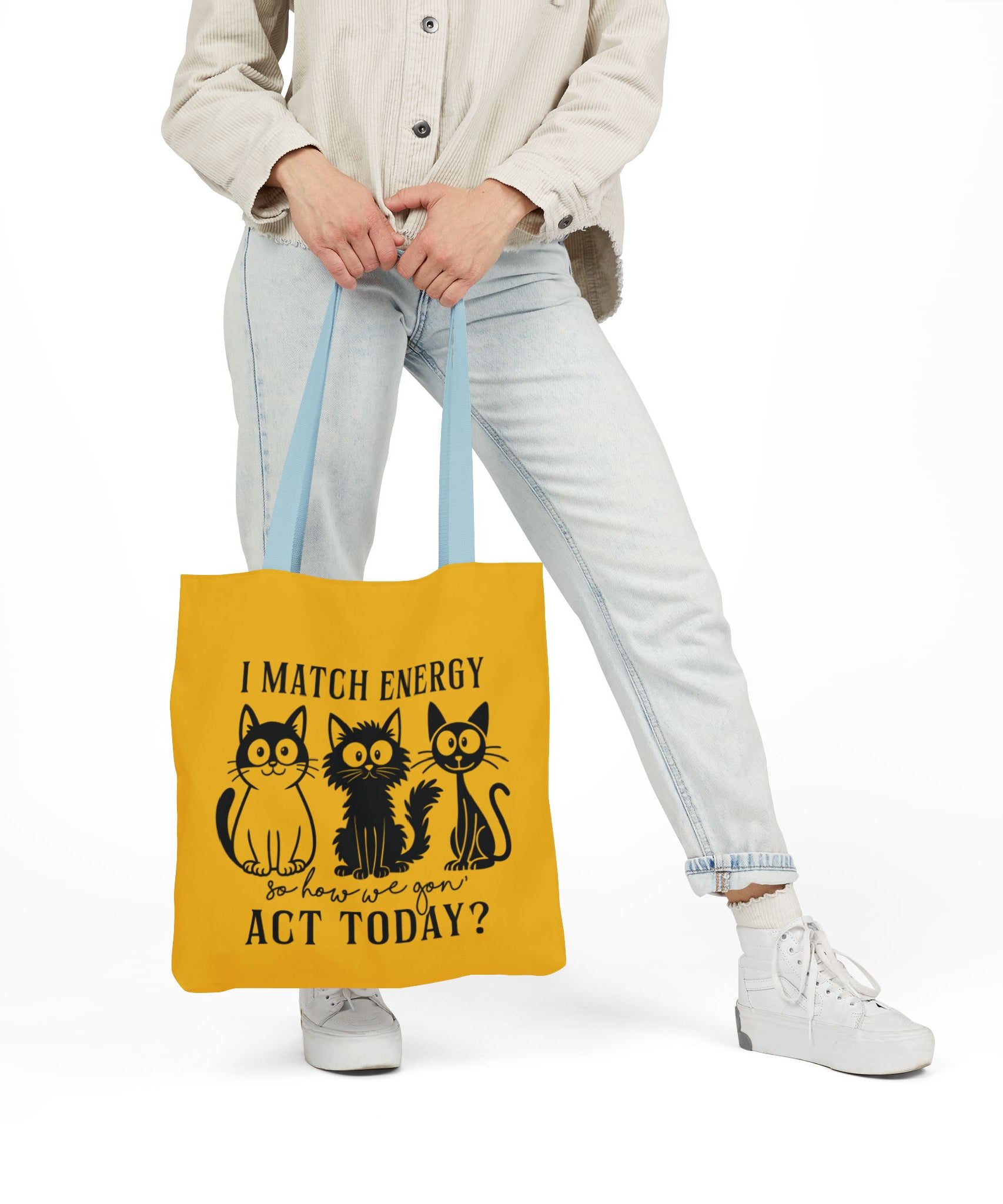 Cute Yellow Canvas Tote – Reusable Bag