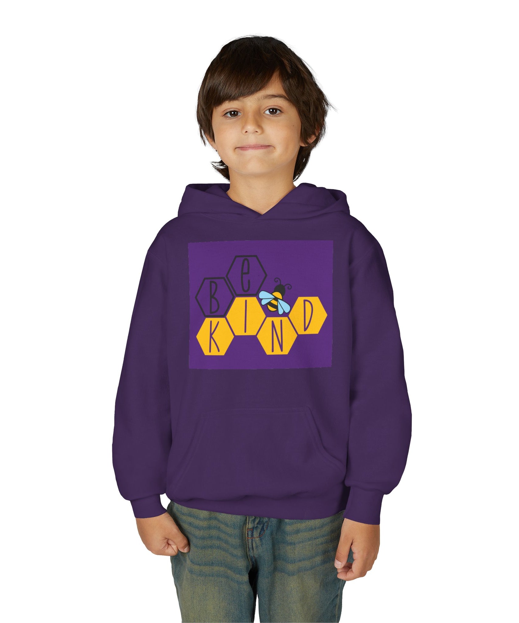 Unisex Kids Hoodie – Bee Kind & Cozy