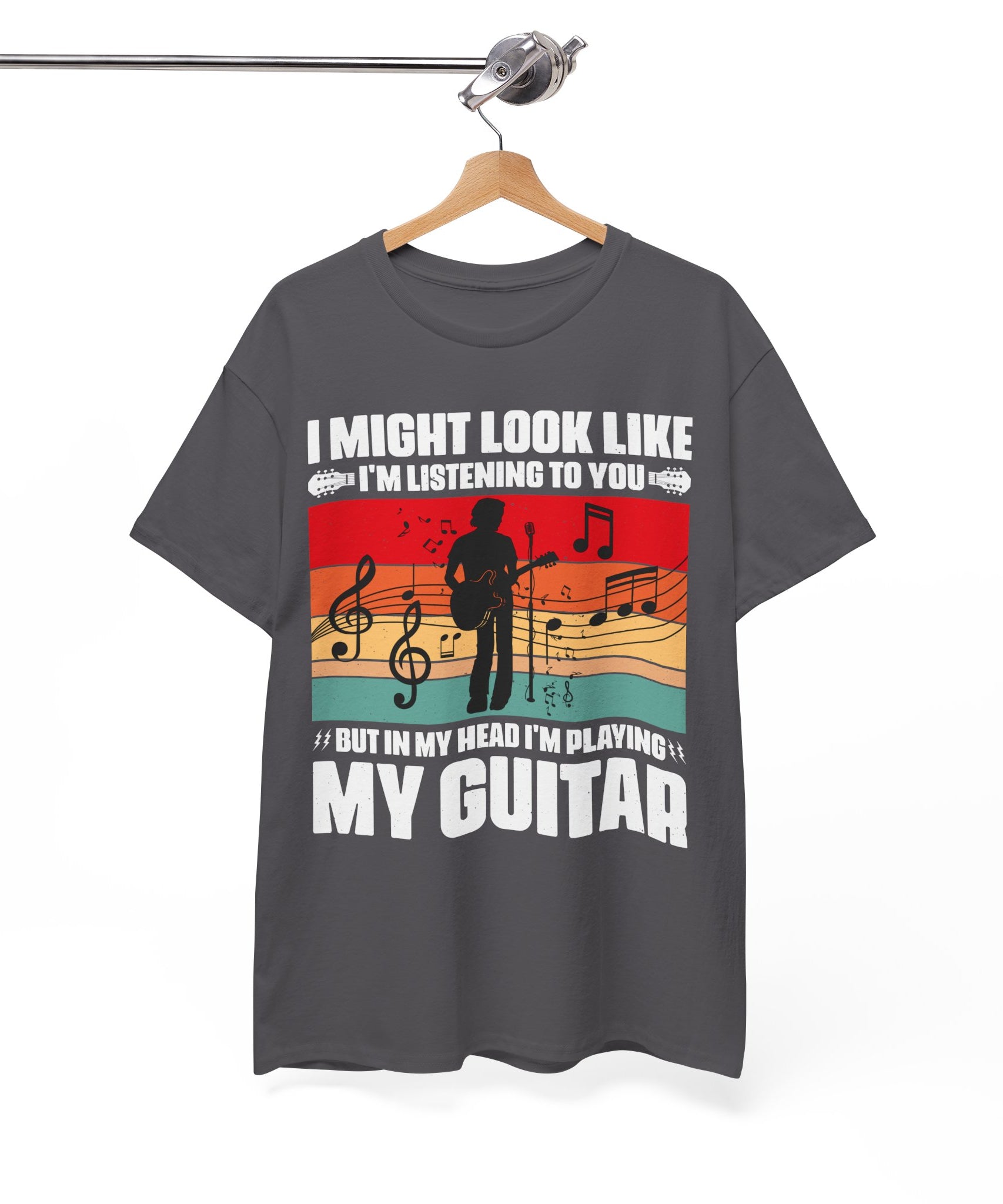 Retro Guitar Playing Mind T-Shirt | Gallory Hive