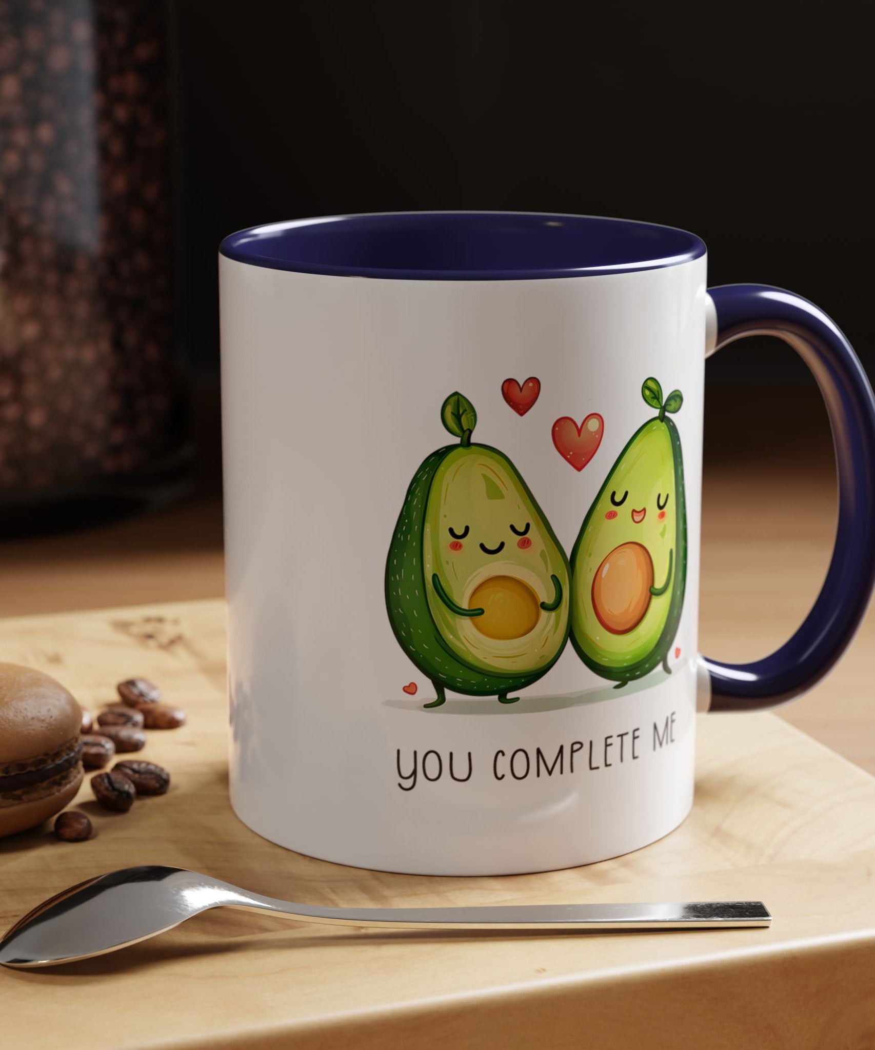 Funny Avocado Couple Ceramic Coffee Mug | Gallory Hive