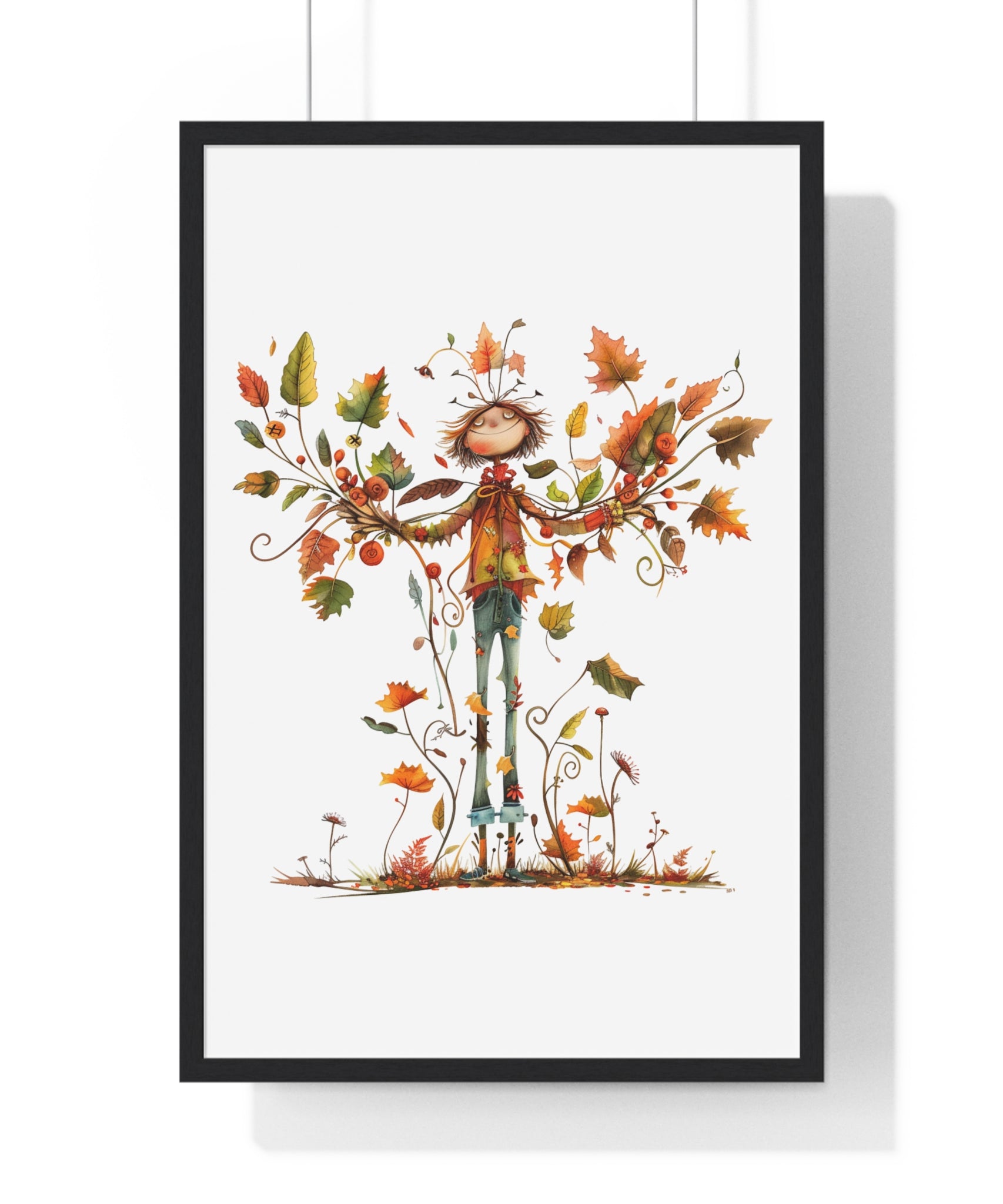 Leaf Spirit of Autumn – Framed Wooden Wall Art