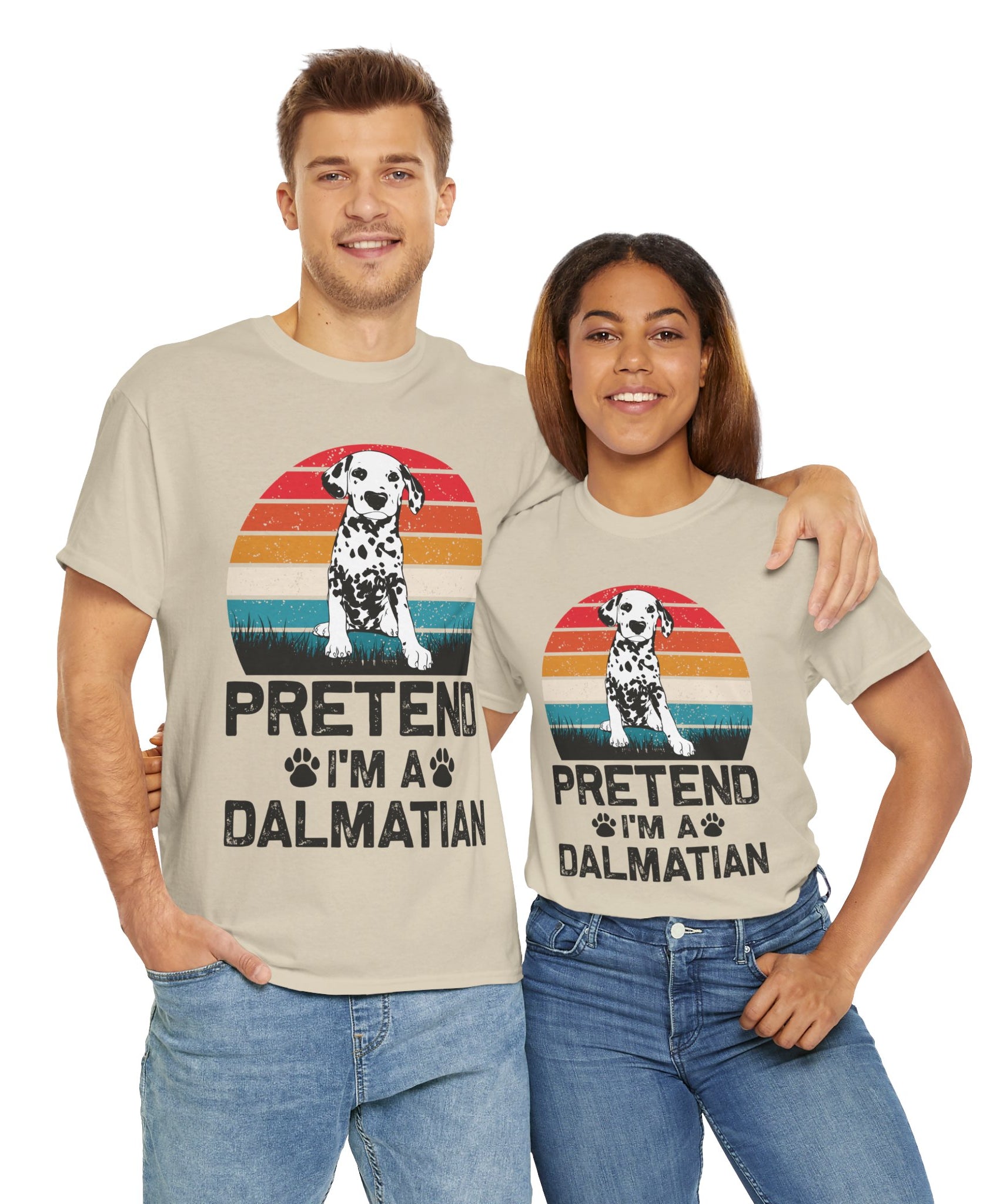 Funny Dalmatian T-Shirt - Vintage Style Tee