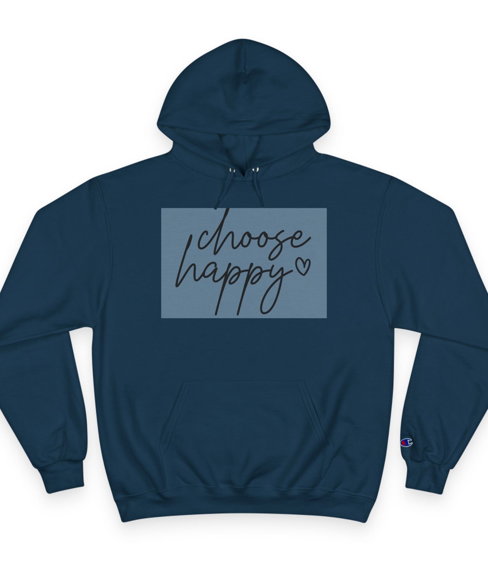 Unisex Hoodie – Choose Happy Minimalist Print