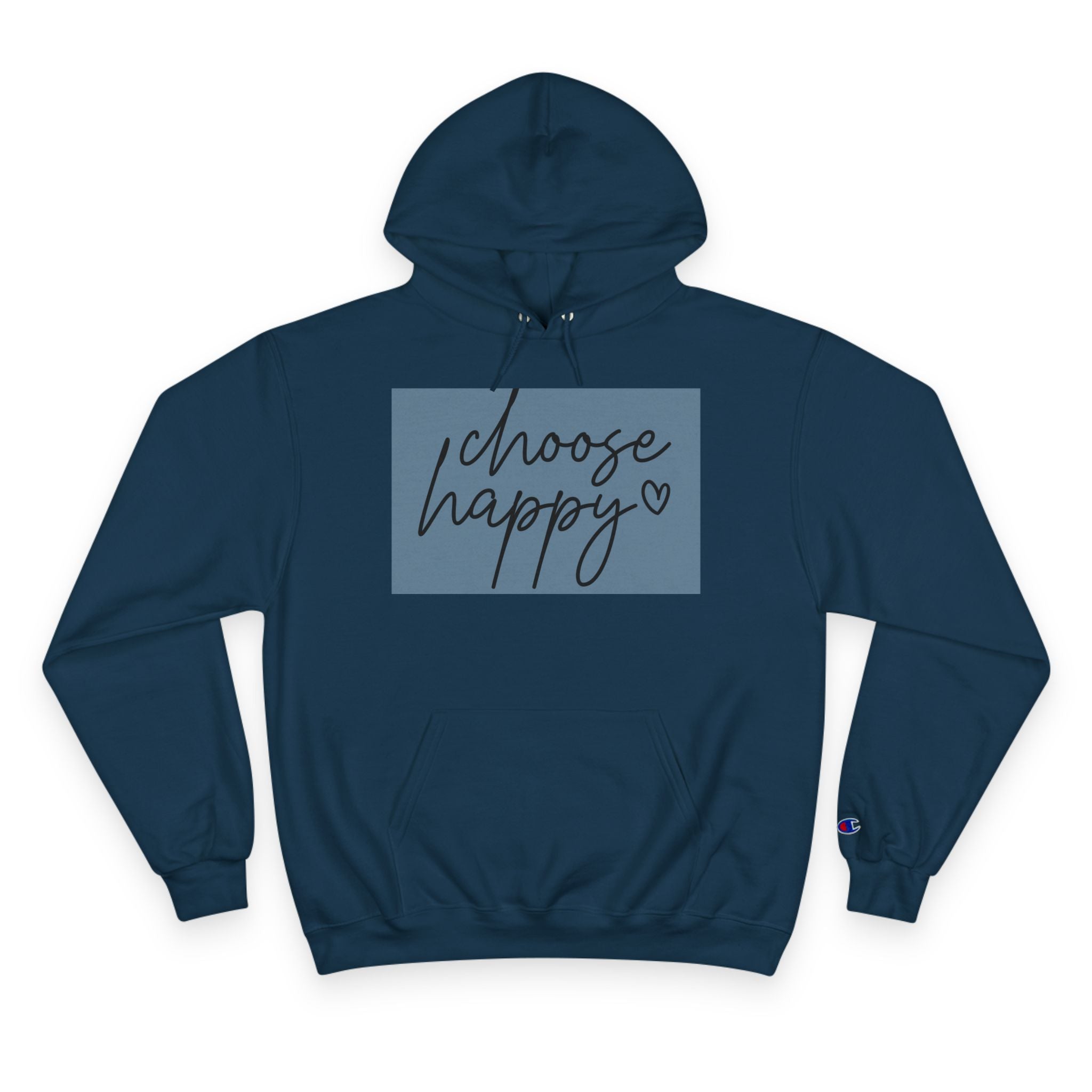 Unisex Hoodie – Choose Happy Minimalist Print